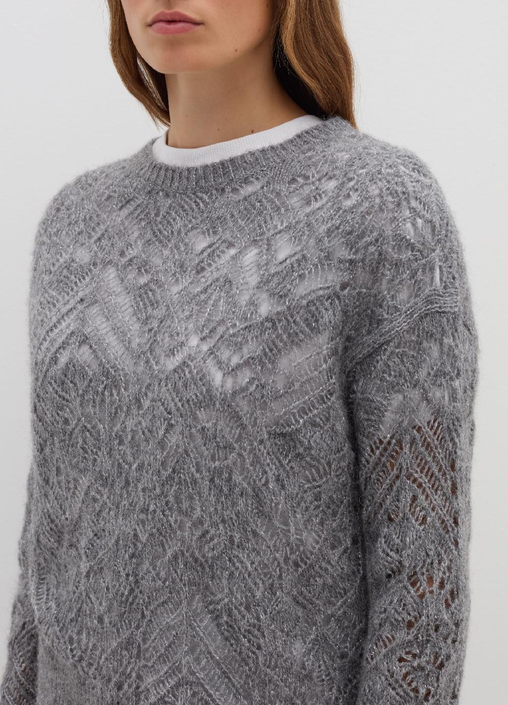 Stefanel Pullover traforato con lurex Qualità Garantita