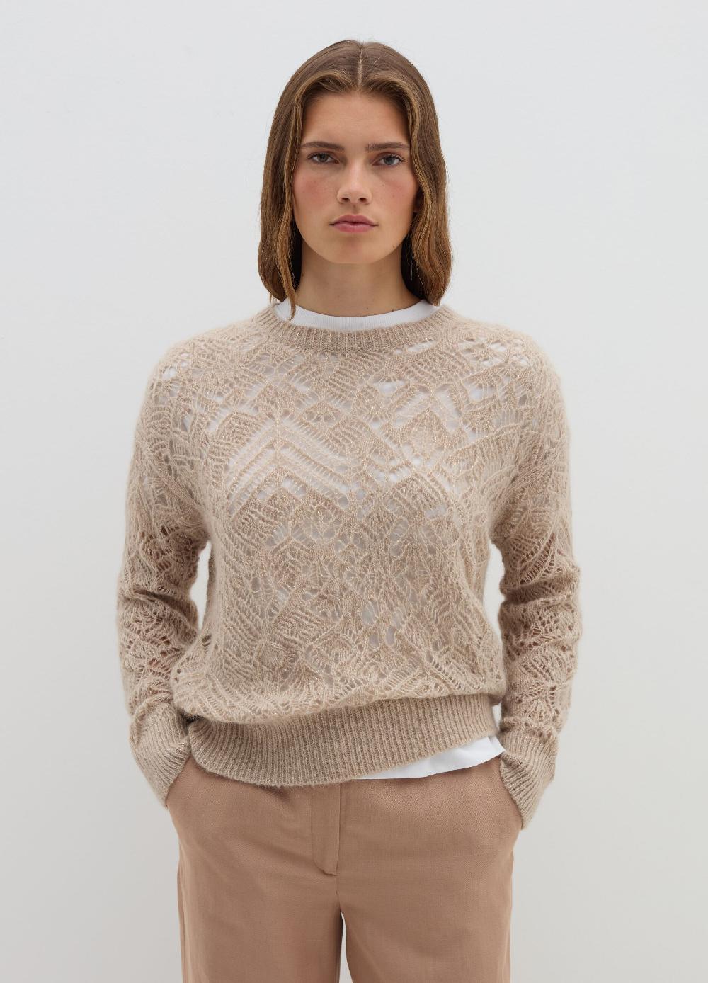 Stefanel Pullover traforato con lurex Negozi Online
