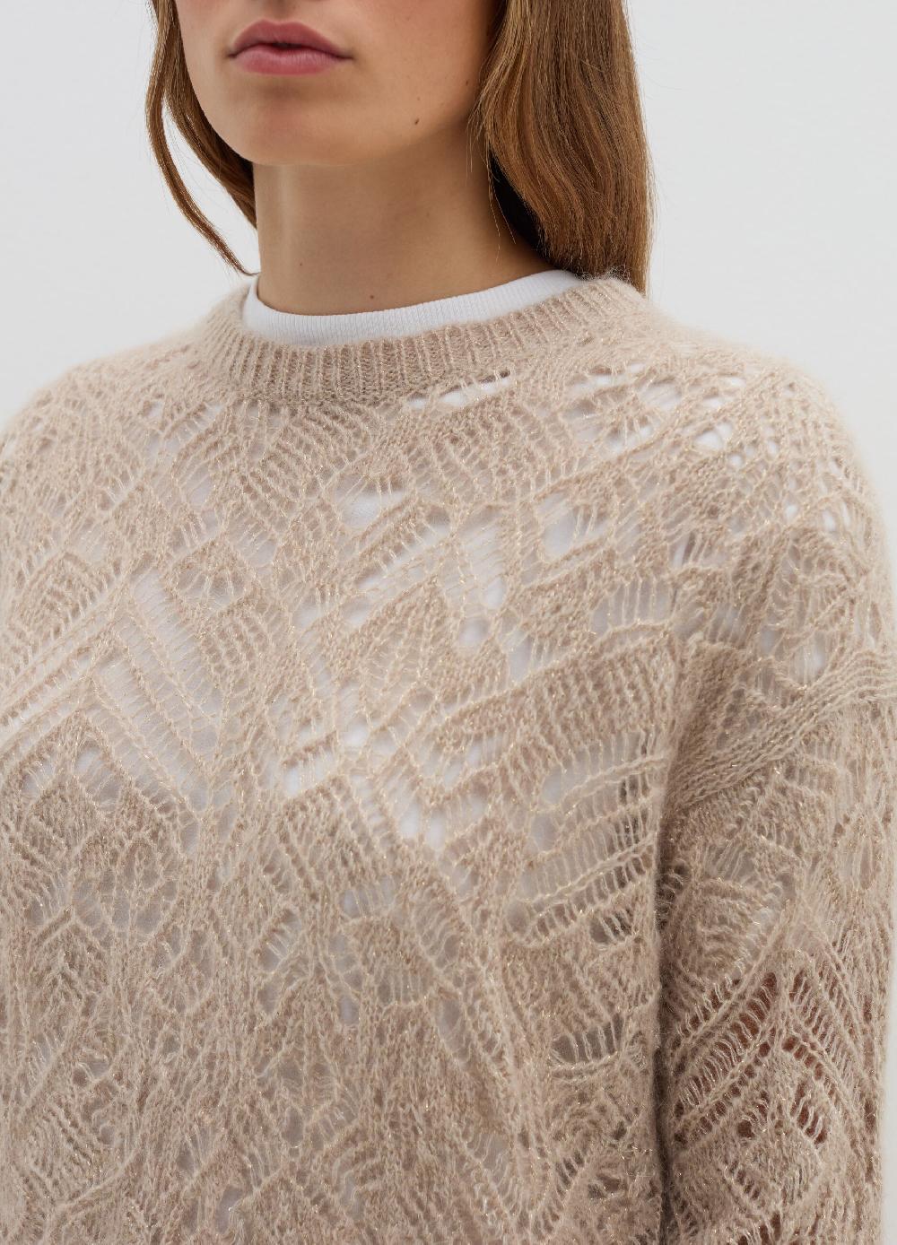 Stefanel Pullover traforato con lurex Negozi Online