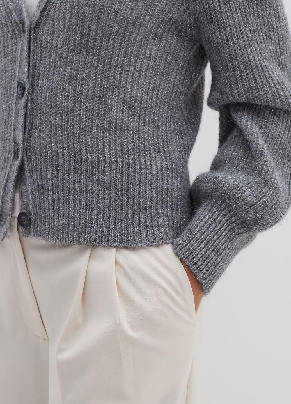 Stefanel Cardigan in lurex con scollo a V Offerta speciale