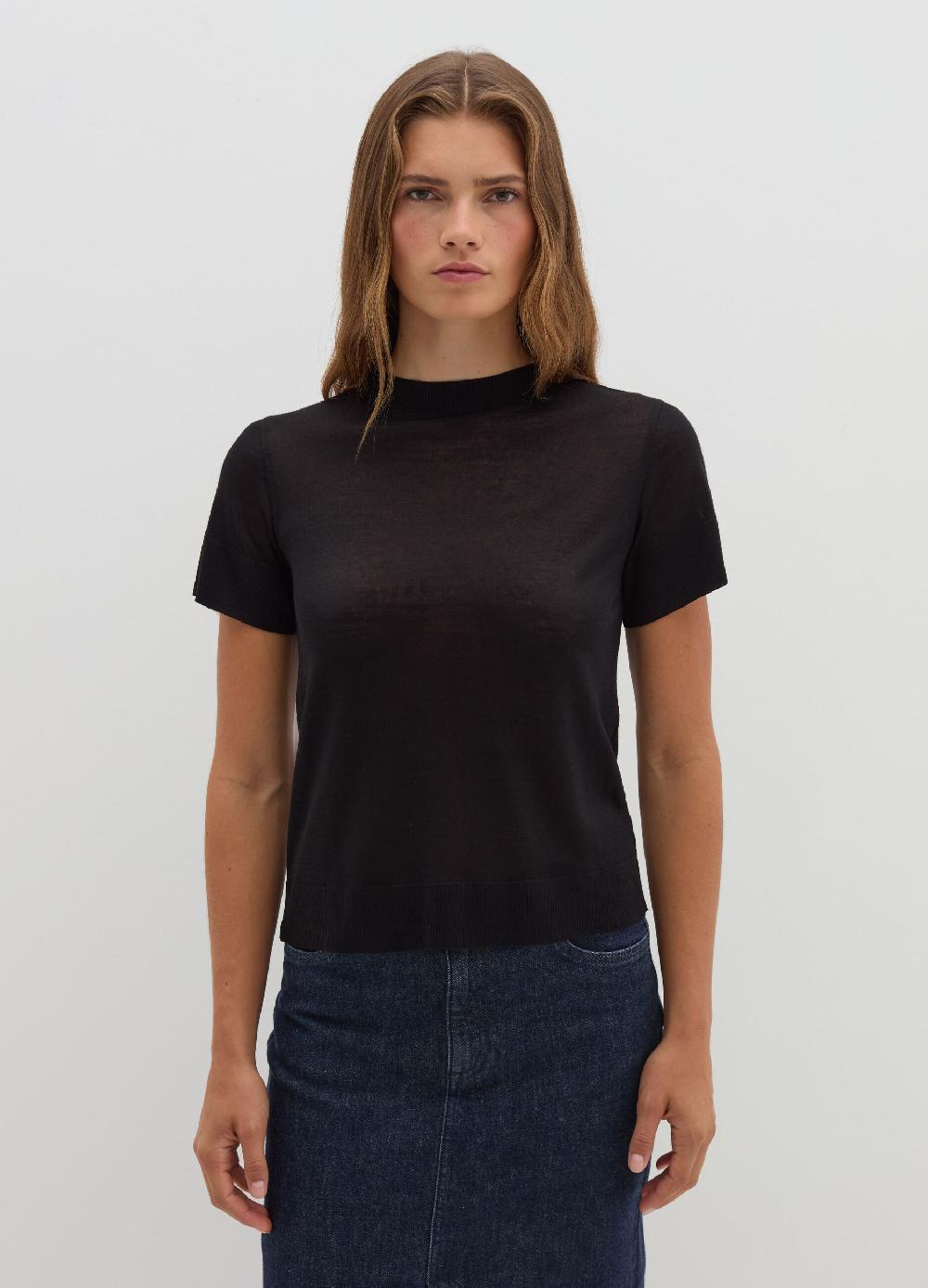 Stefanel T-shirt in lana e Lyocell Offerta esclusiva