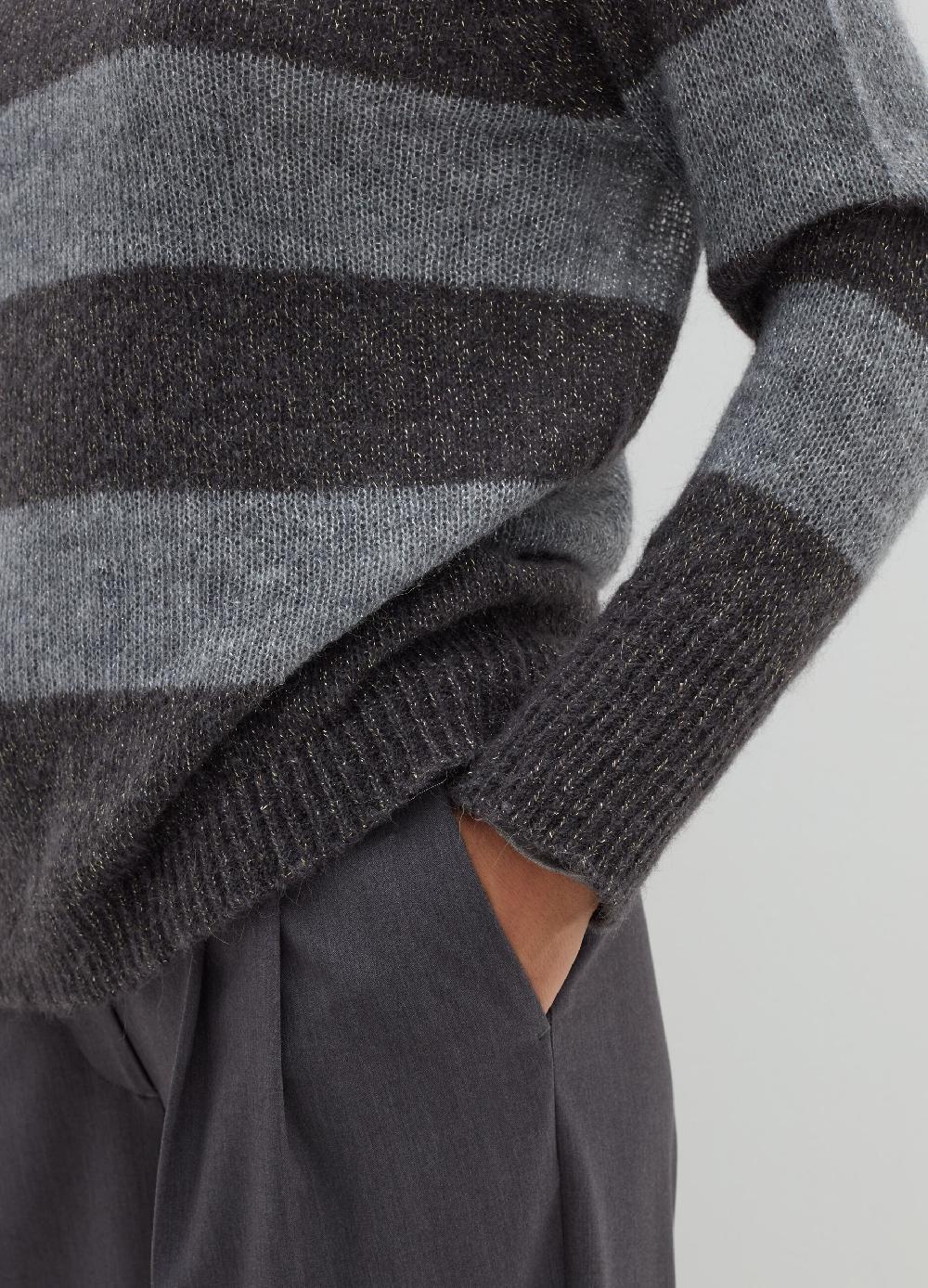 Stefanel Maglia in alpaca leggero a righe Novità