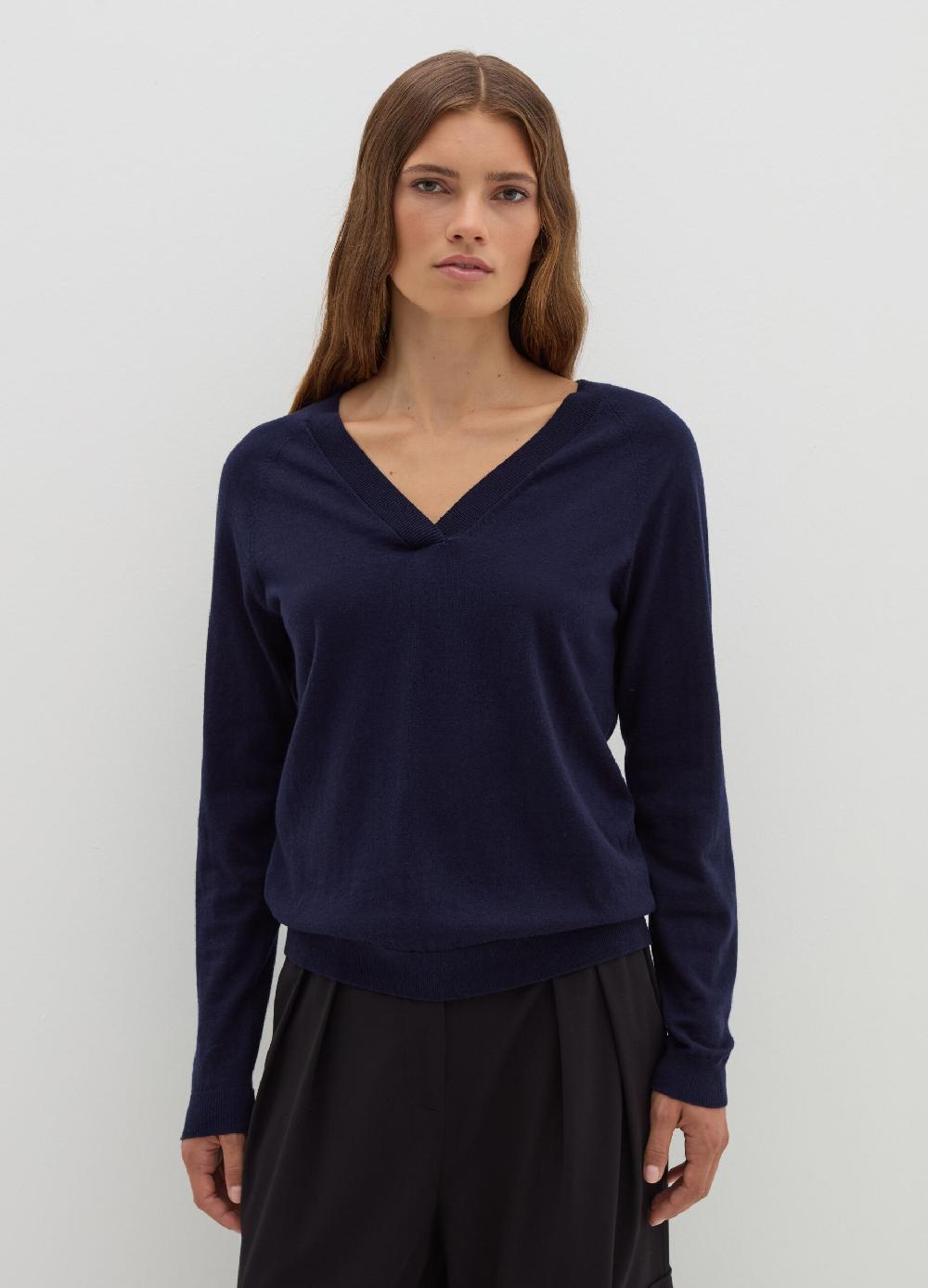 Stefanel Pullover in lana cotone e cashmere scollo a V Offerta