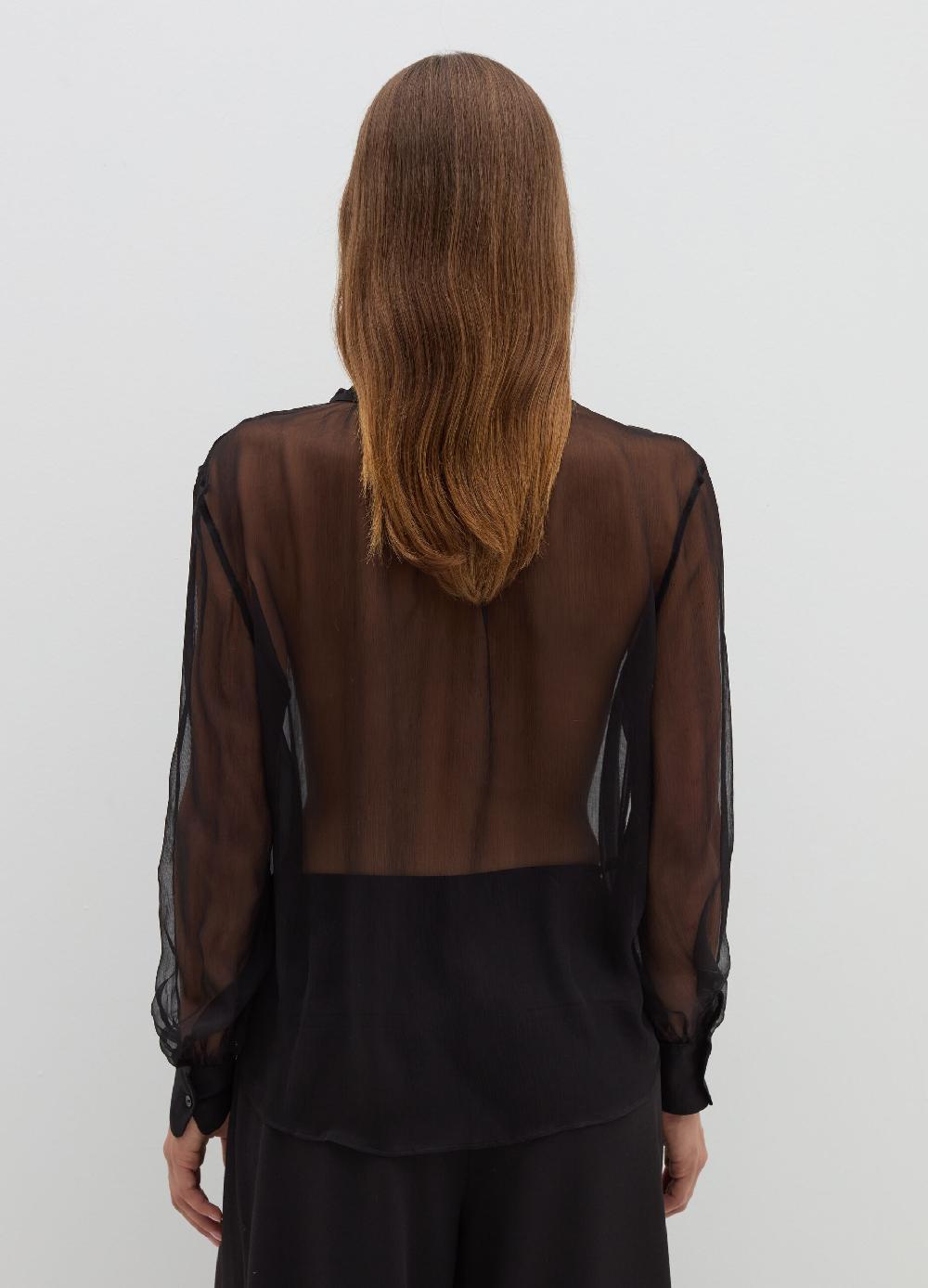 Stefanel Blusa in crêpe di seta Saldi