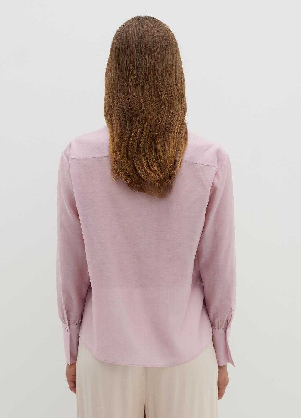 Stefanel Blusa in Tencel muslin con fiocco Vendite Flash