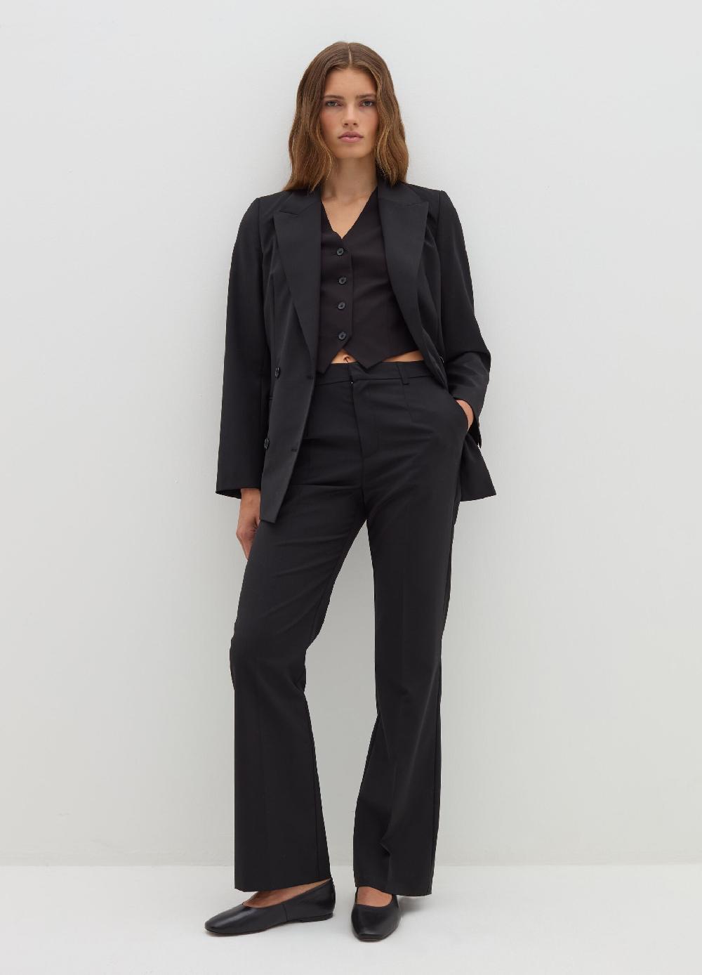Stefanel Pantalone straight fit in fresco lana Nuovo