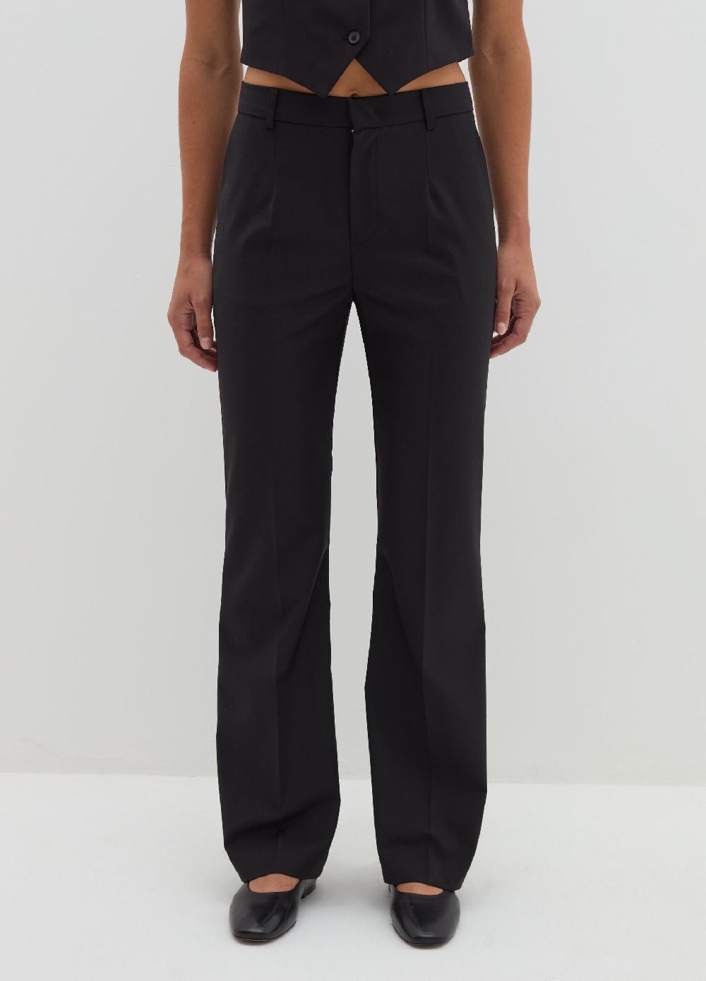Stefanel Pantalone straight fit in fresco lana Nuovo
