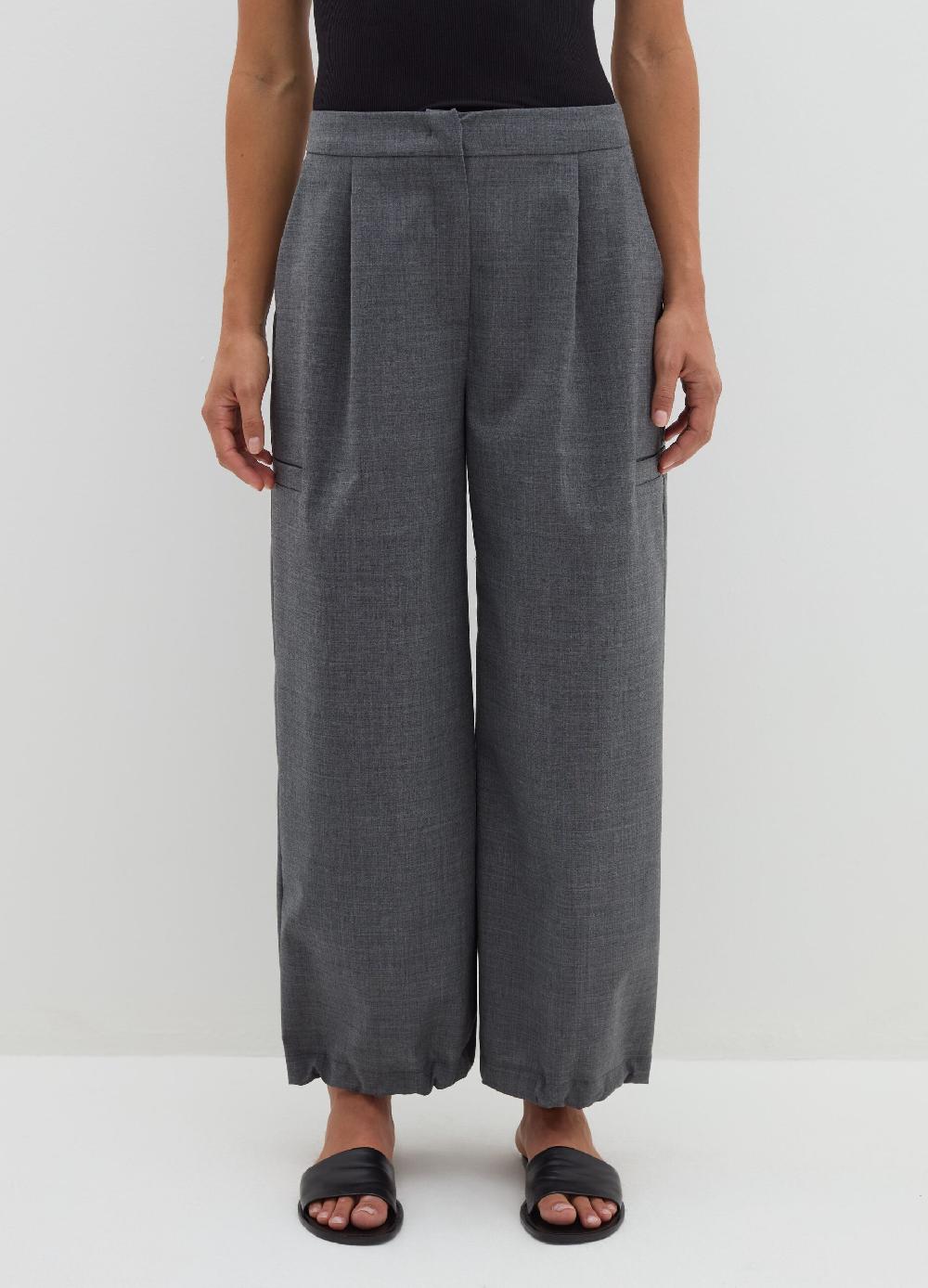 Stefanel Pantalone a gamba larga in fresco lana Promozione