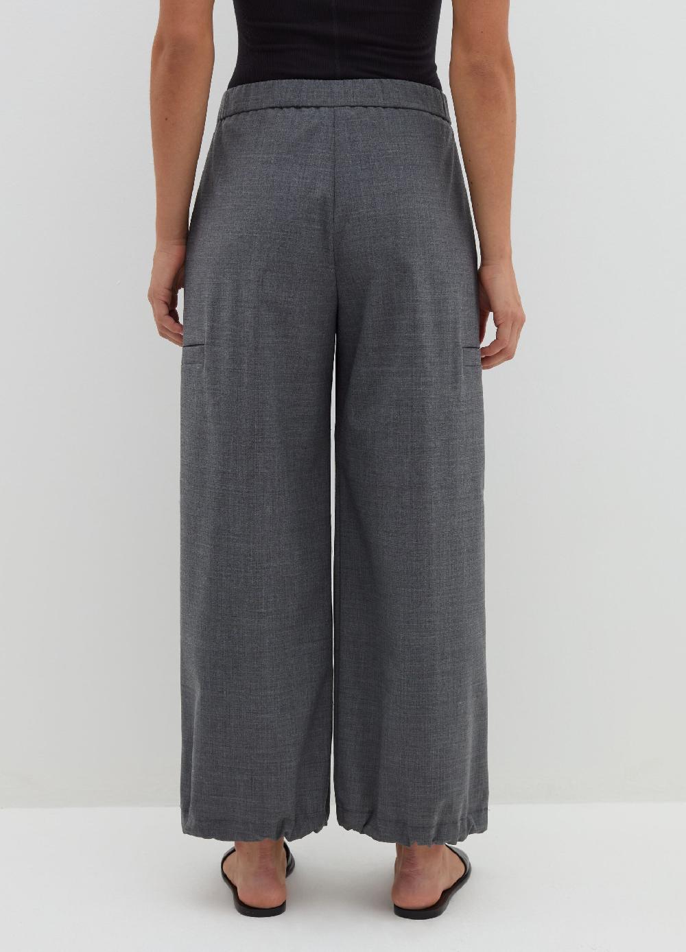 Stefanel Pantalone a gamba larga in fresco lana Promozione
