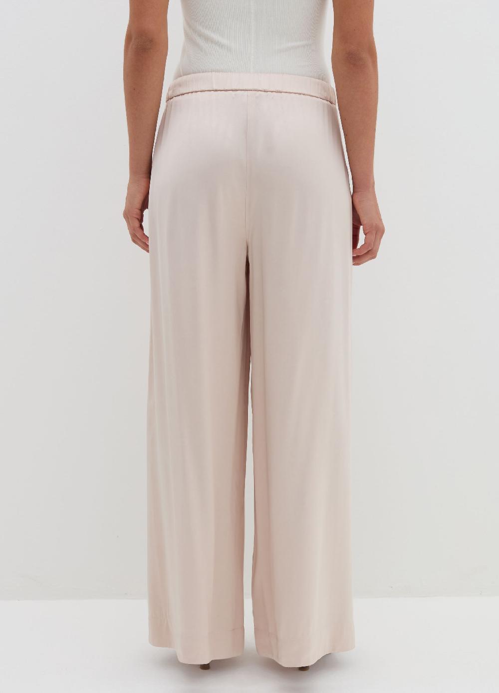 Stefanel Pantalone fluido pigiama in viscosa satin Soddisfazione Garantita