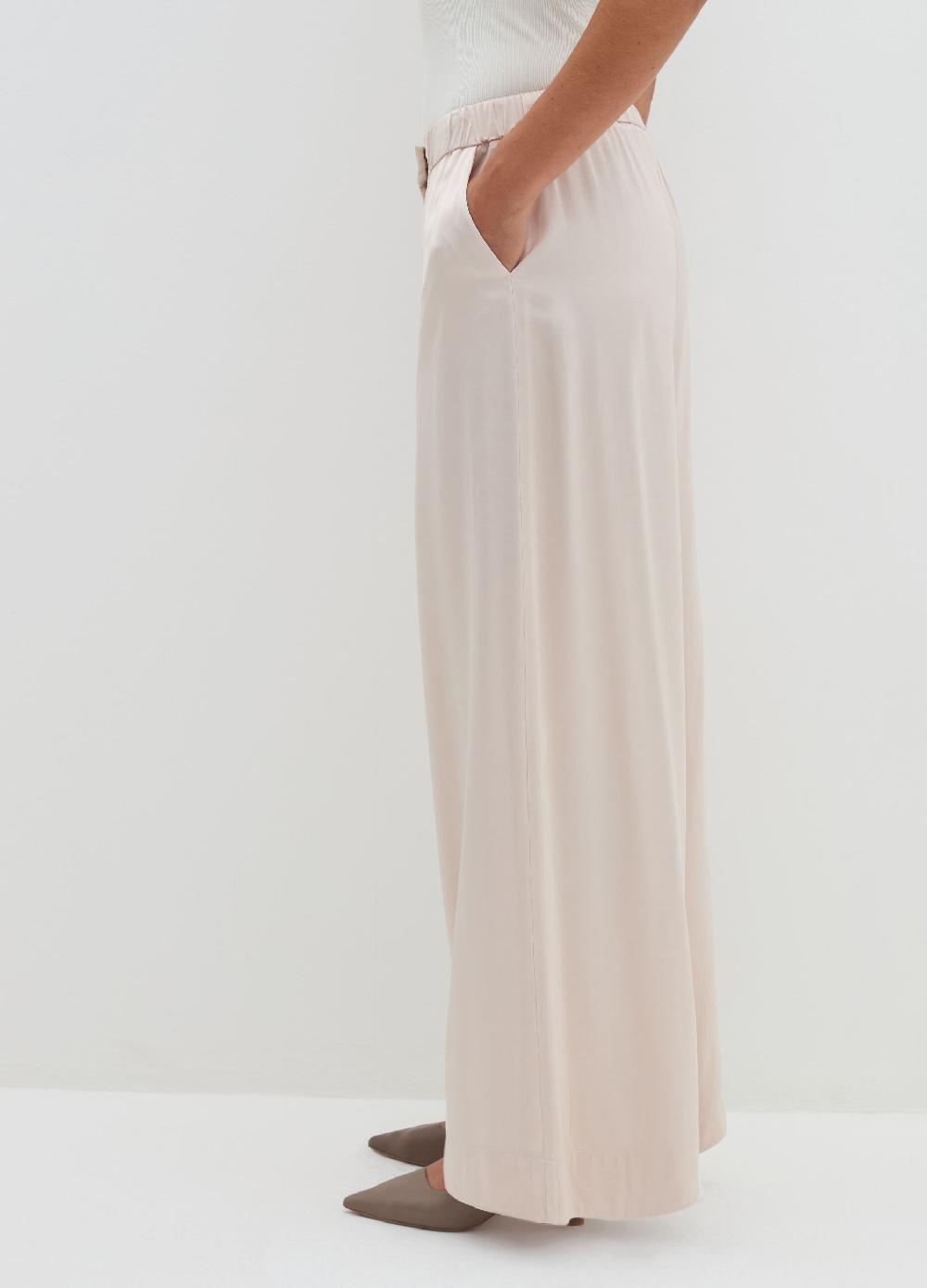 Stefanel Pantalone fluido pigiama in viscosa satin Soddisfazione Garantita