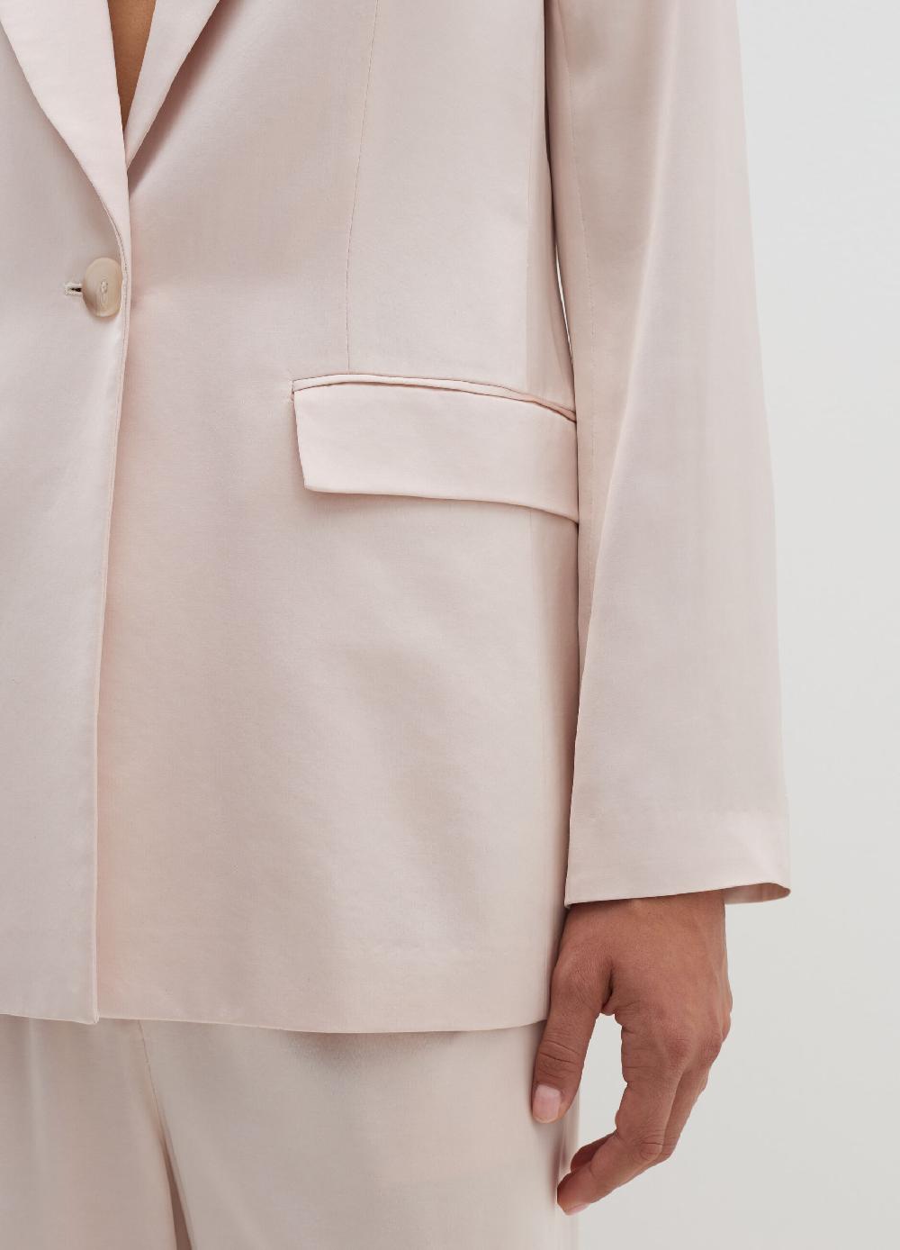 Stefanel Blazer fluido monopetto in viscosa satin Ultimi tre giorni