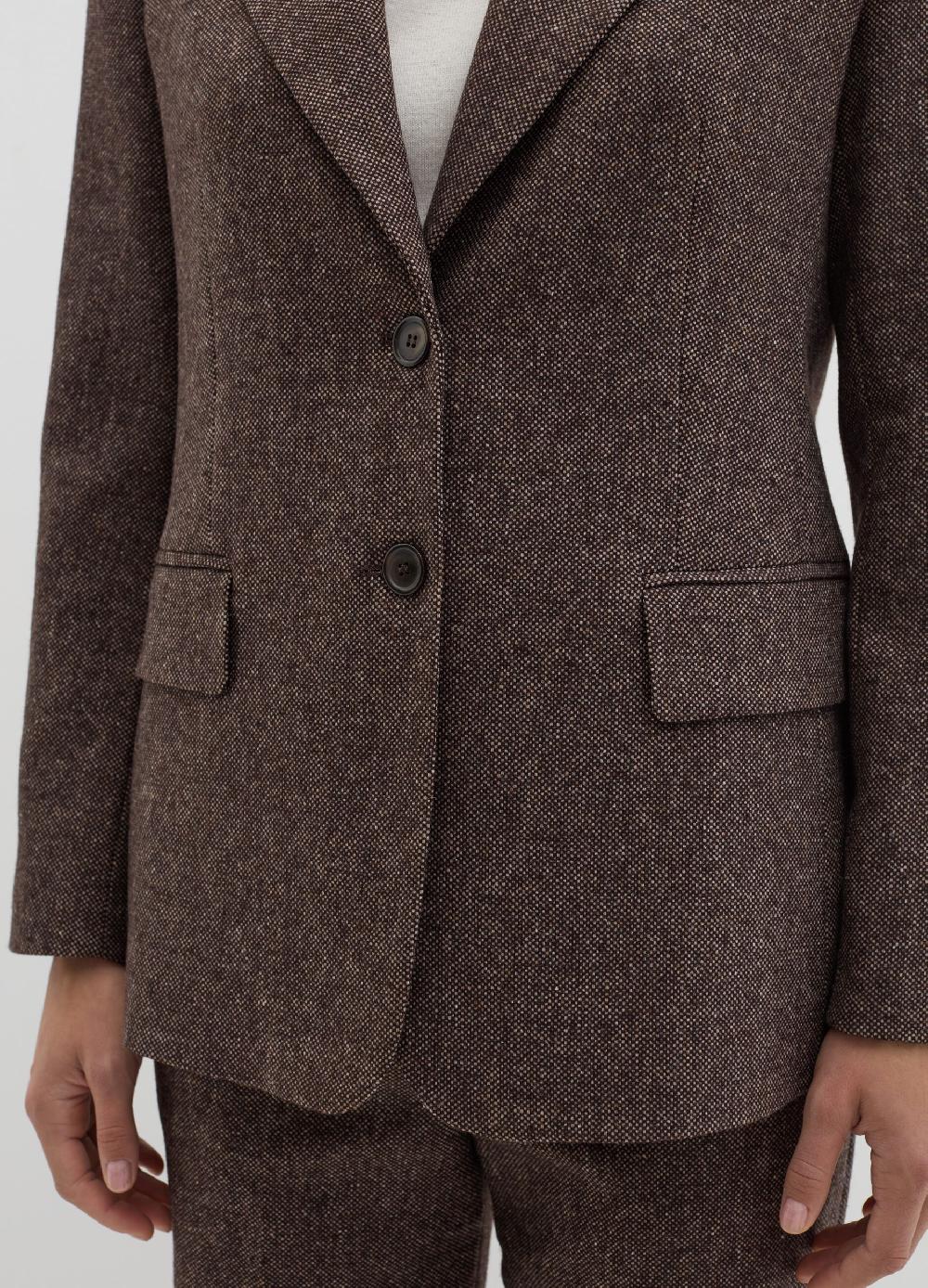 Stefanel Blazer monopetto in tweed Sconto