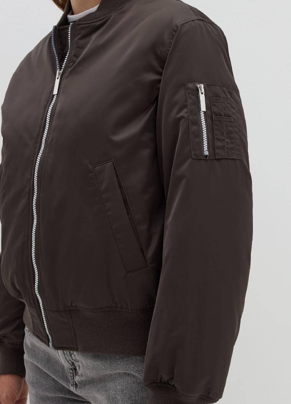 Stefanel Bomber full-zip effetto satin Outlet