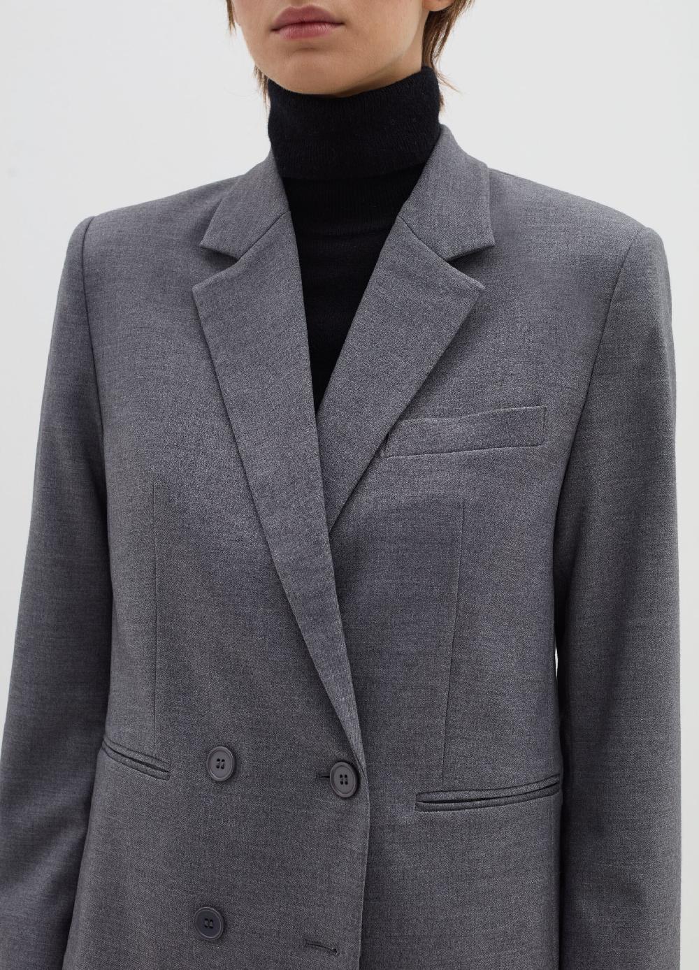 Stefanel Blazer doppiopetto in flanella Hotsell