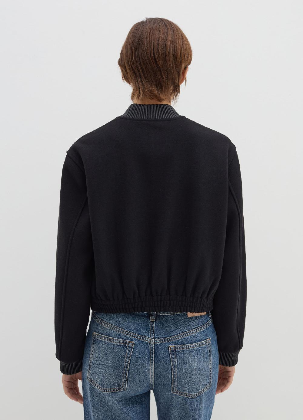 Stefanel Bomber full-zip in tweed Vendita Calda