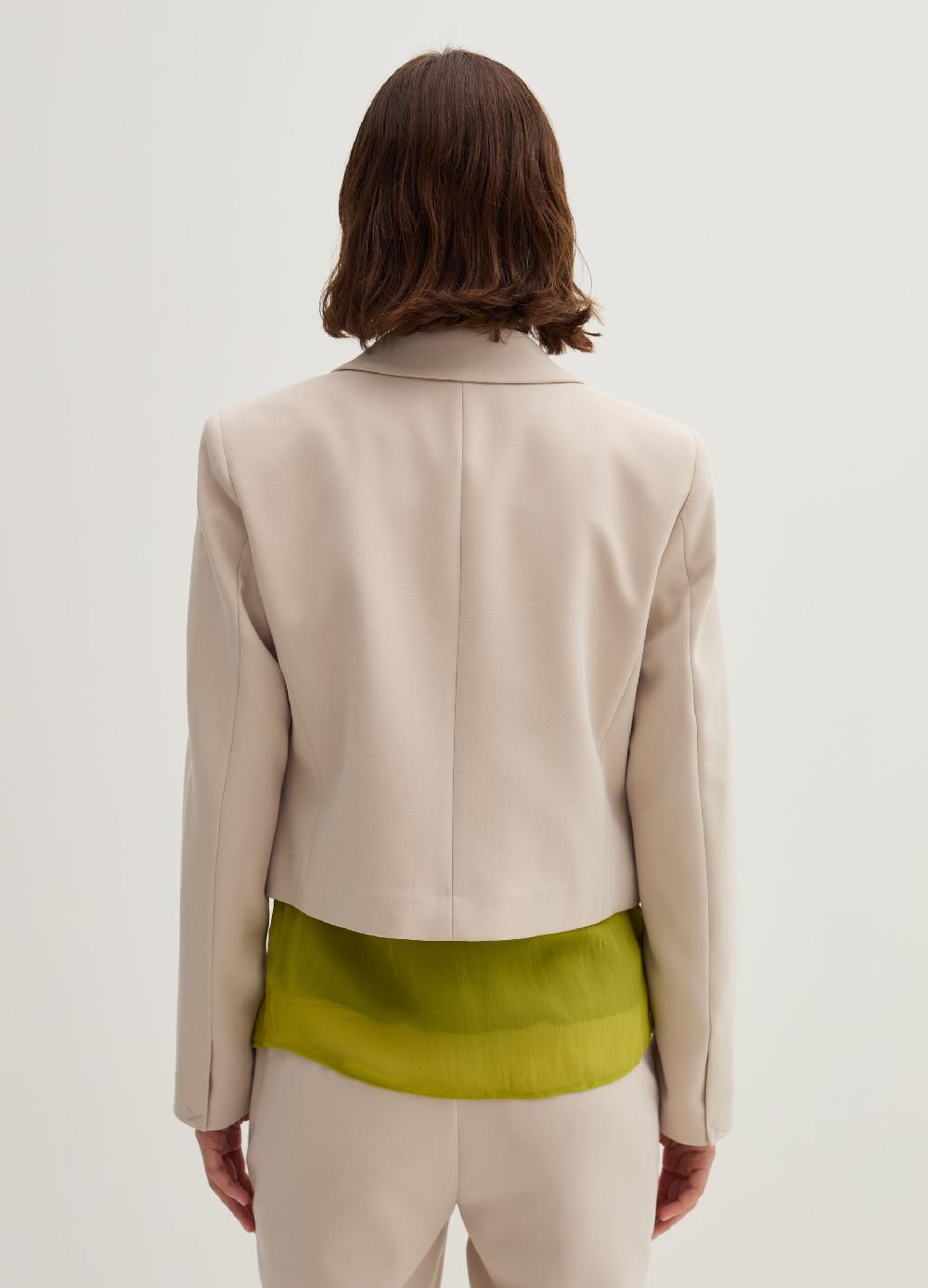 Stefanel Blazer crop monopetto in crêpe doppia I Più Venduti