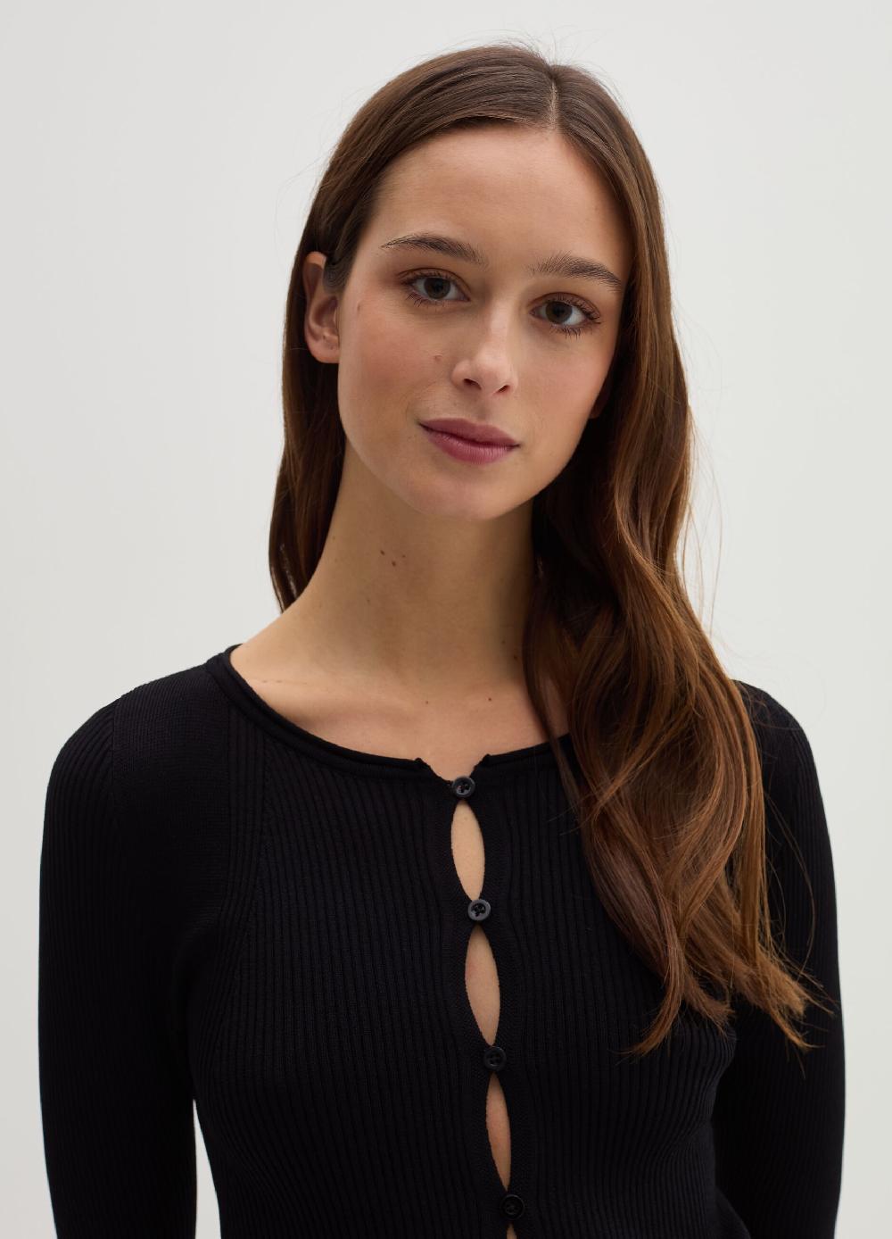 Stefanel Cardigan in crêpe con dettagli cut out Vendite Flash