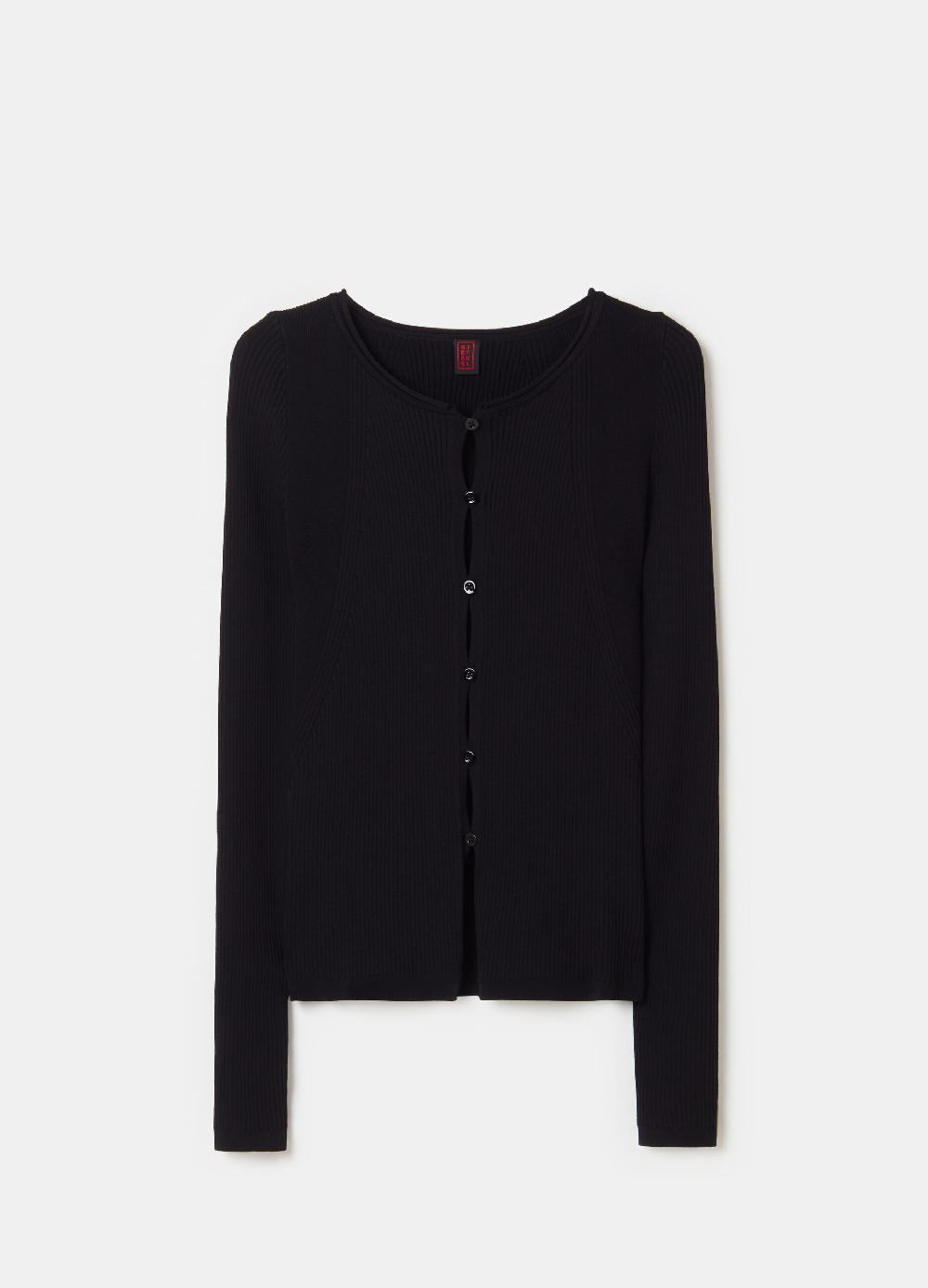 Stefanel Cardigan in crêpe con dettagli cut out Vendite Flash