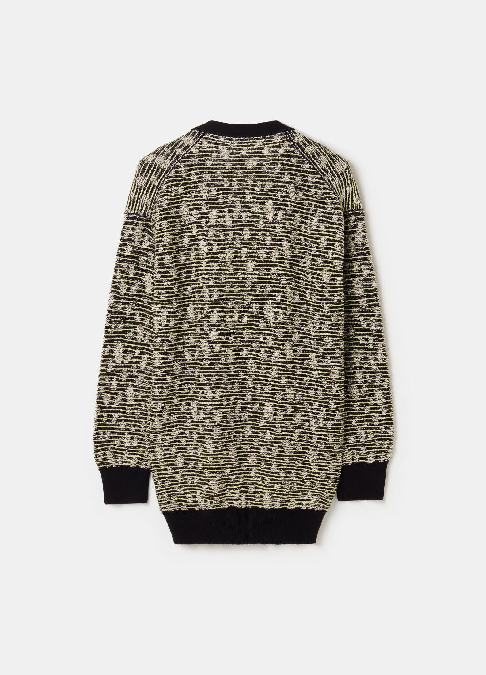 Stefanel Cardigan jacquard con scollo a V Nuova