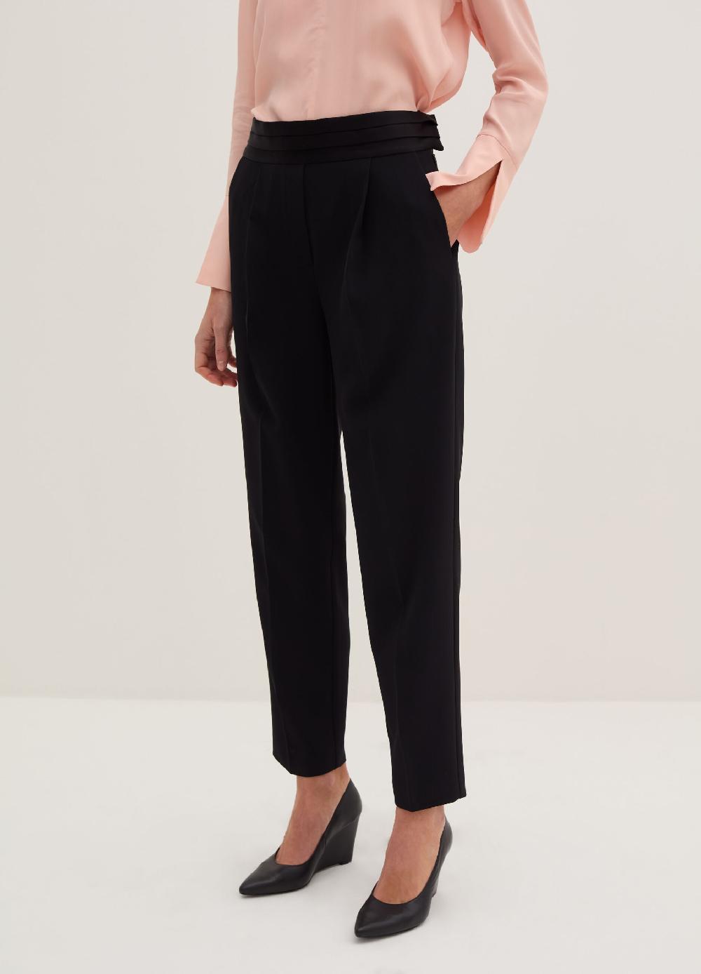 Stefanel Pantalone ankle straight fit in cadi tecnico 2025