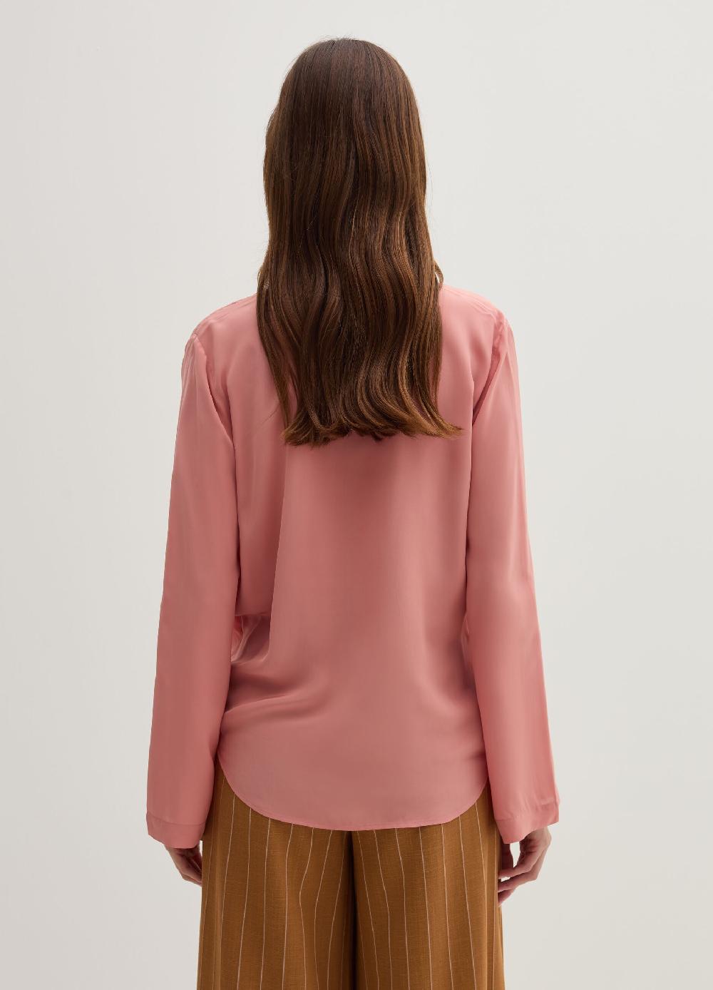Stefanel Blusa in crêpe de chine scollo con incrocio In Linea