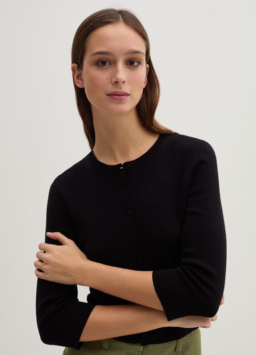 Stefanel Cardigan con maniche a tre quarti Spedizione Gratuita