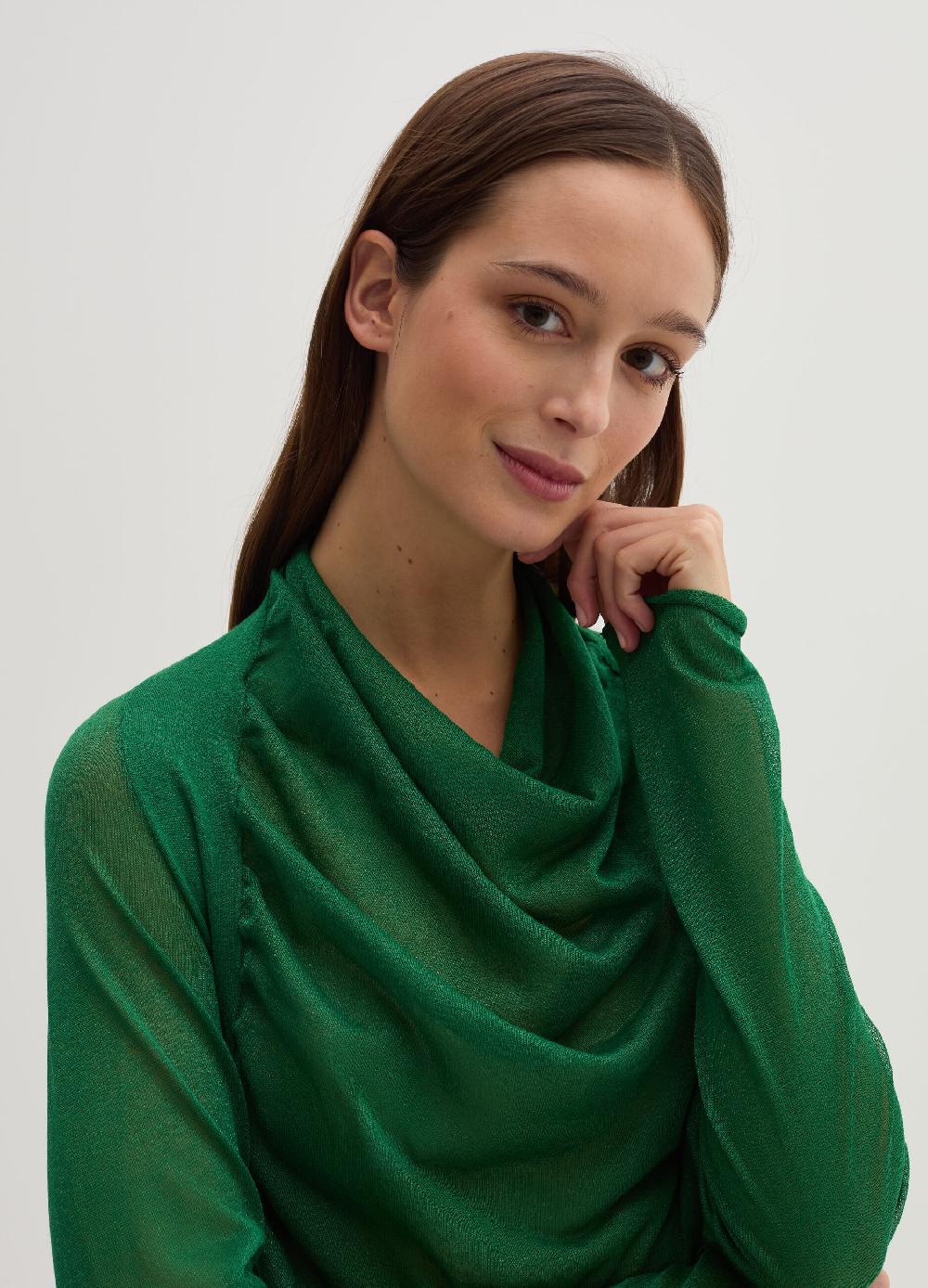 Stefanel Maglia effetto trasparenza con maniche raglan Acquista Ora