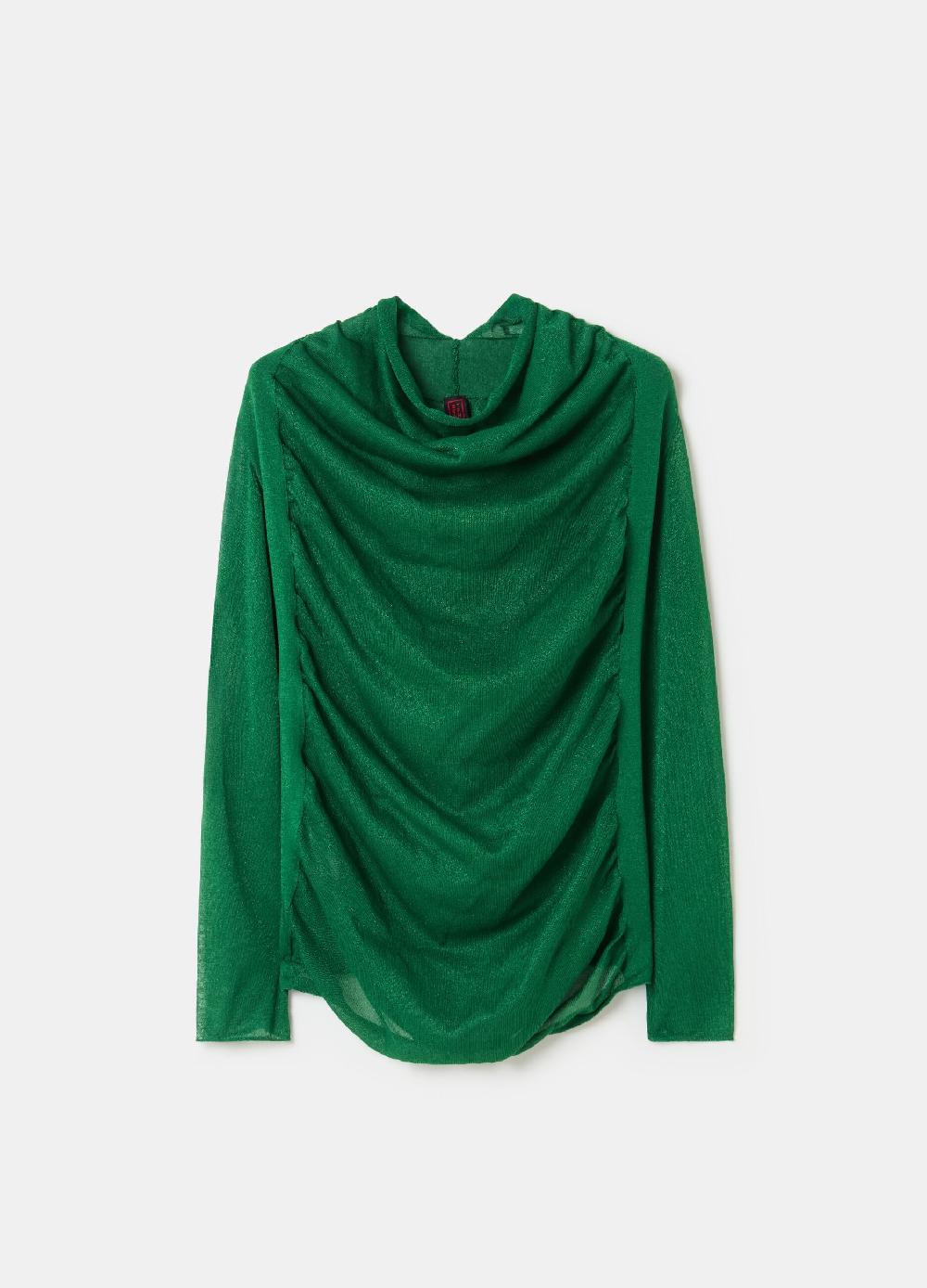 Stefanel Maglia effetto trasparenza con maniche raglan Acquista Ora