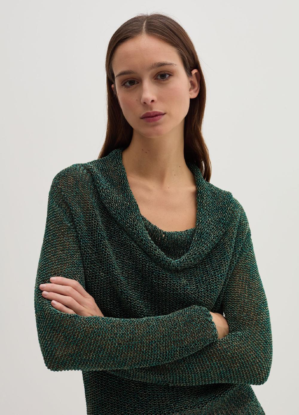 Stefanel Maglia semilucida traforata jacquard Prezzo Ridotto