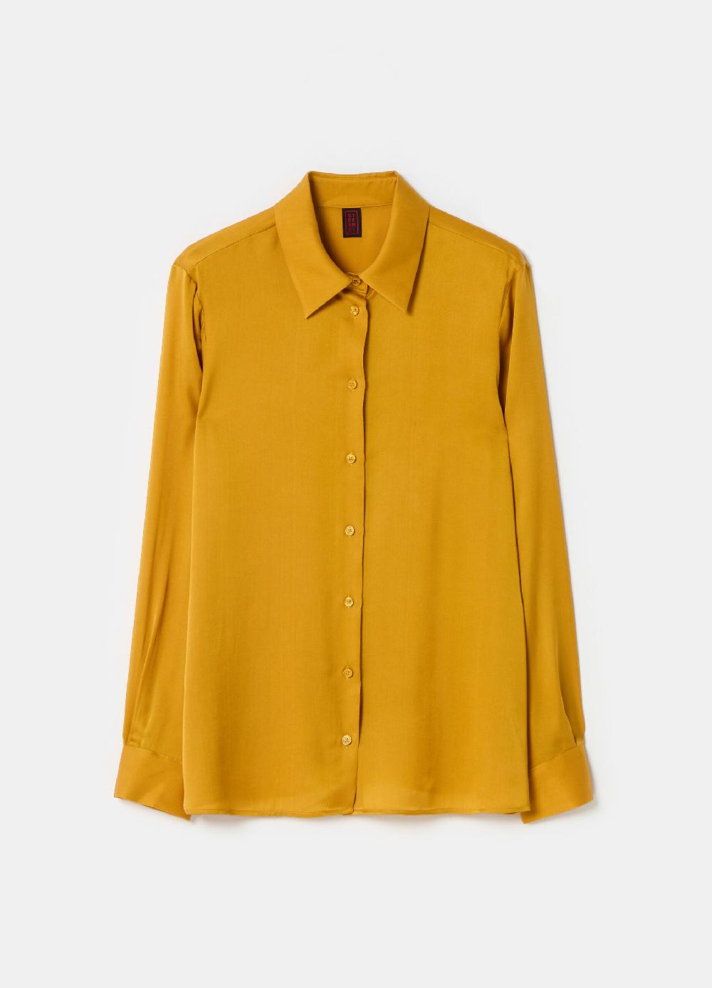Stefanel Camicia regular fit in satin Novità