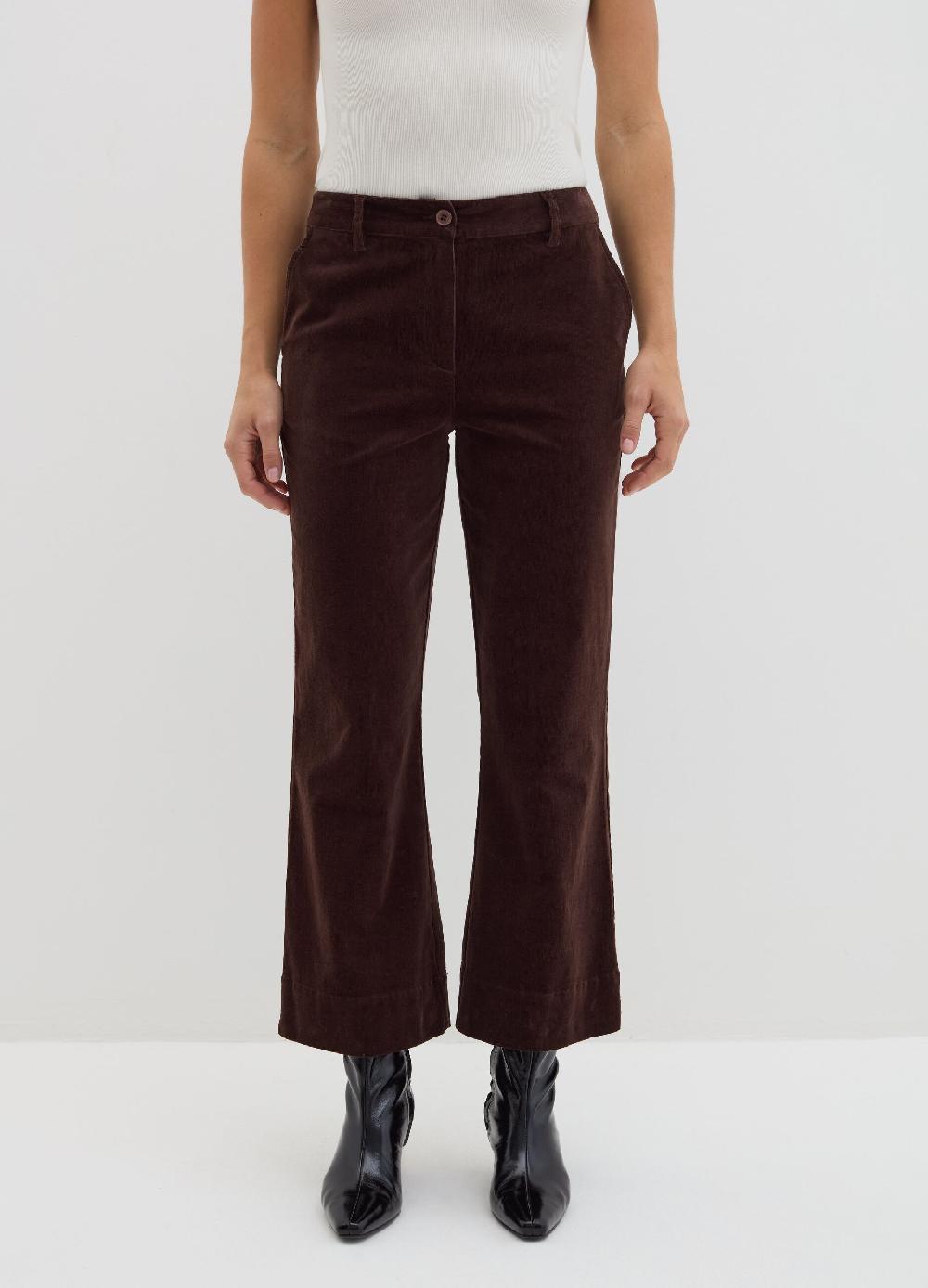 Stefanel Pantalone flare fit in corduroy Sconto