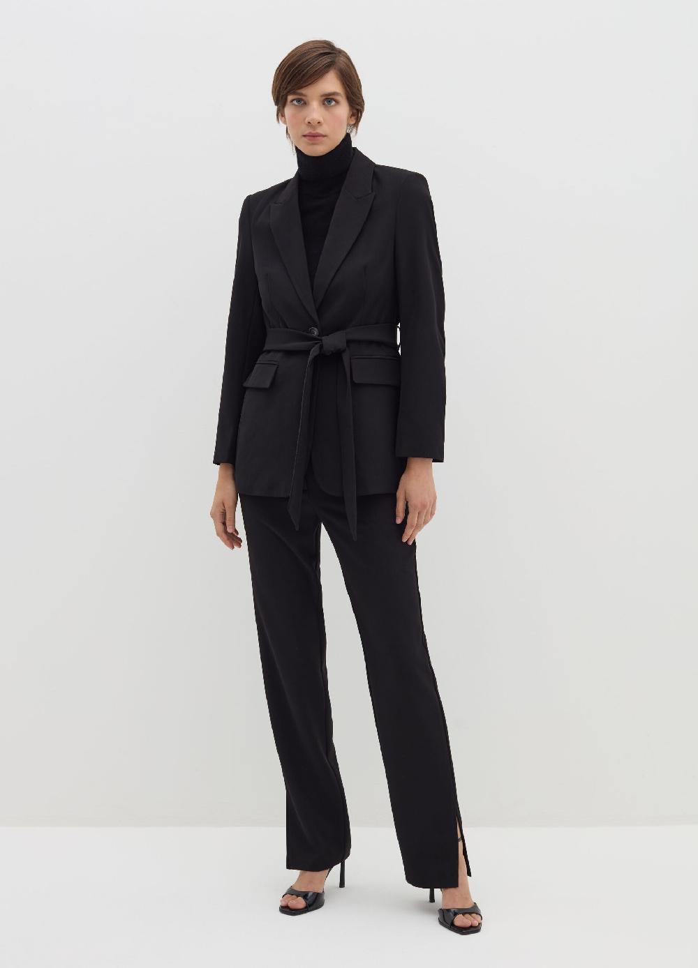 Stefanel Pantalone flare fit in poly stretch Economico