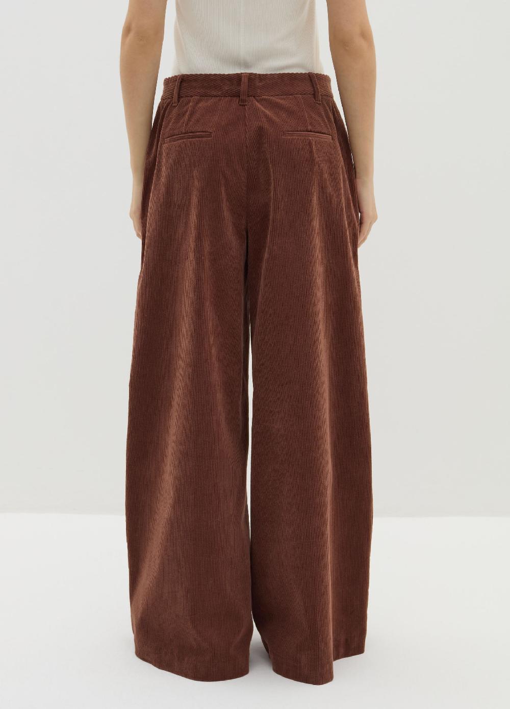 Stefanel Pantalone a gamba larga in corduroy Outlet