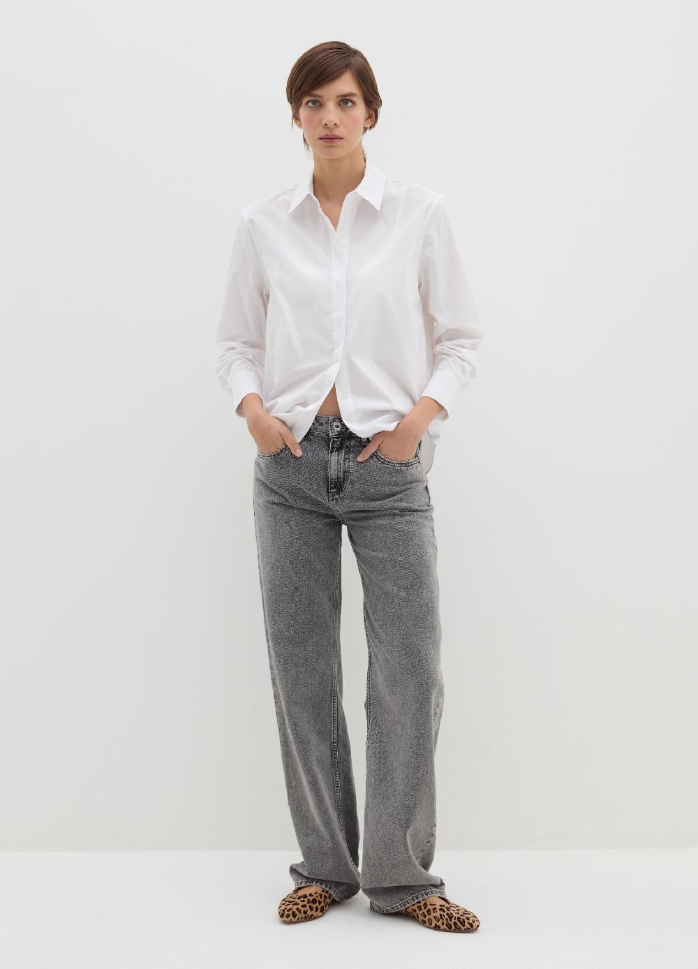 Stefanel Camicia regular fit in popeline Vendite Flash