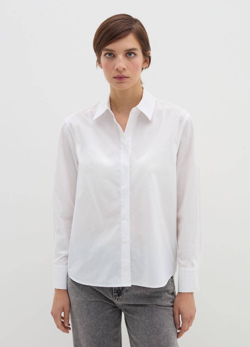 Stefanel Camicia regular fit in popeline Vendite Flash