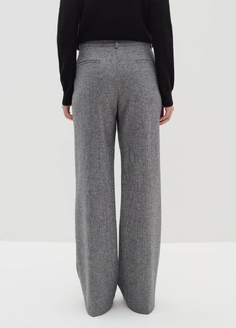 Stefanel Pantalone palazzo in tweed Moda