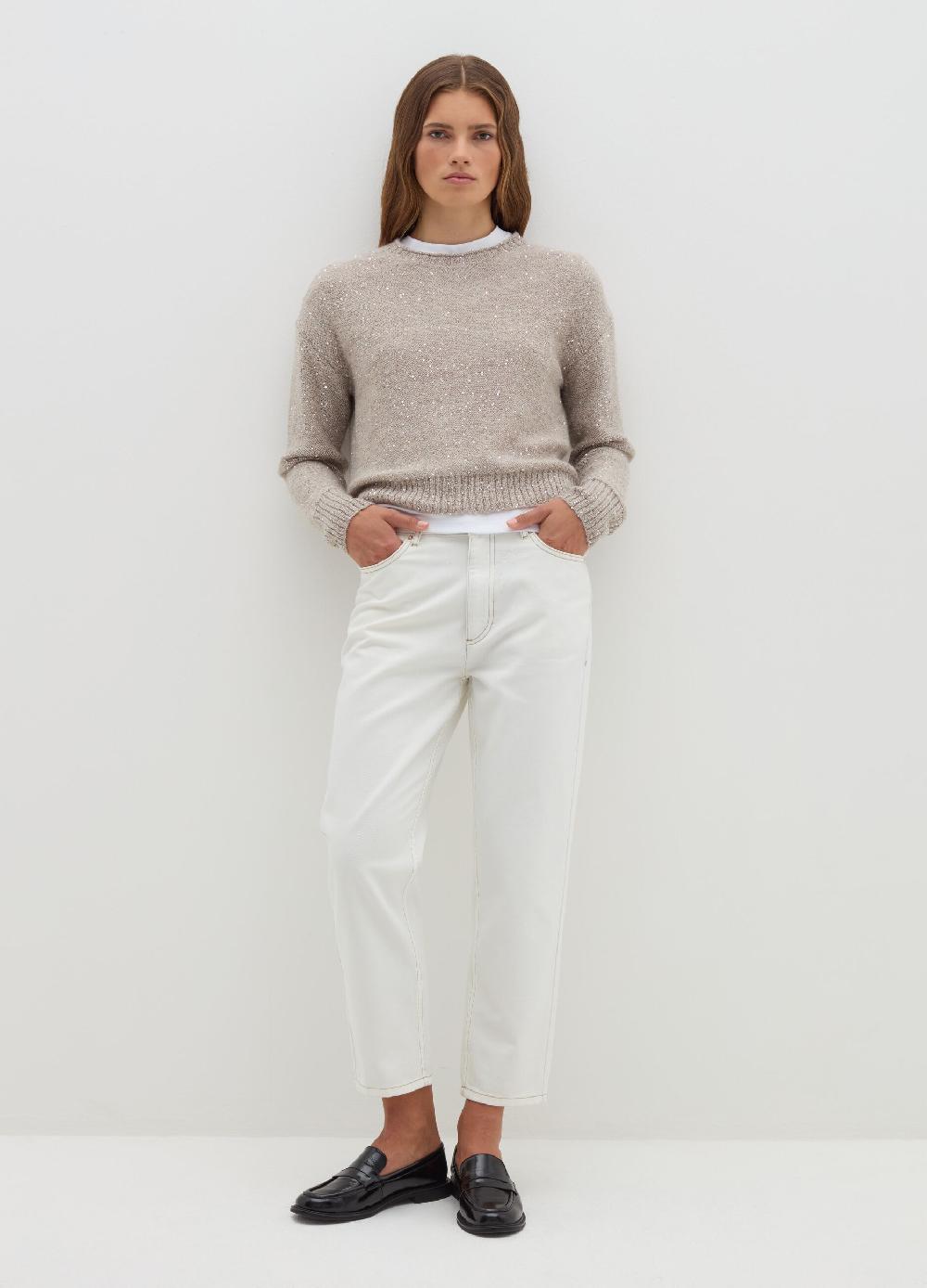 Stefanel Pullover in mohair con micro paillettes Promozione