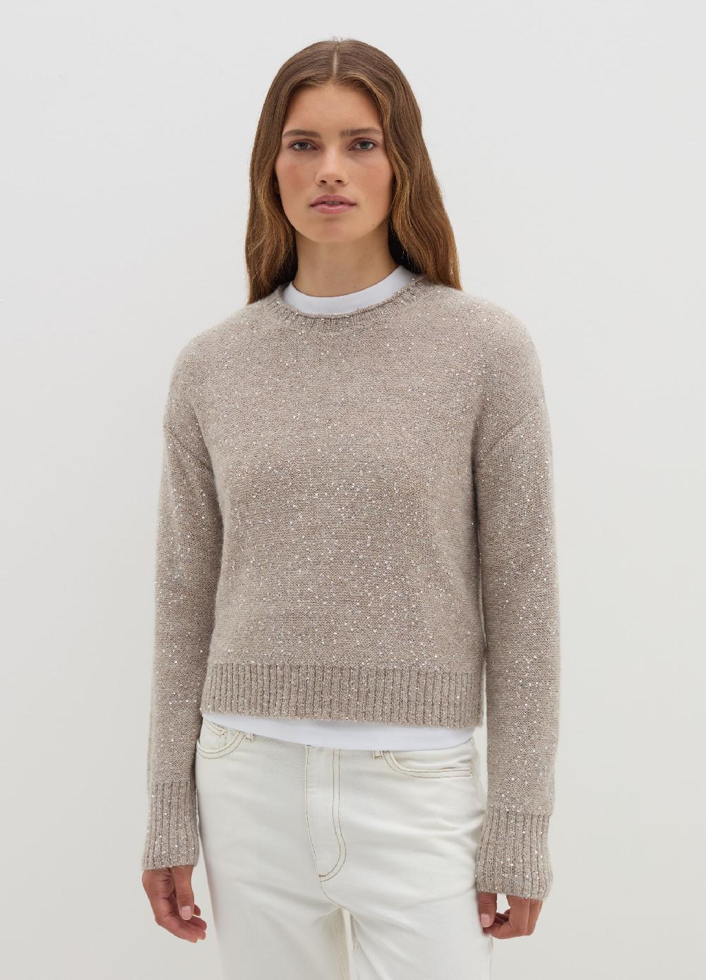Stefanel Pullover in mohair con micro paillettes Promozione