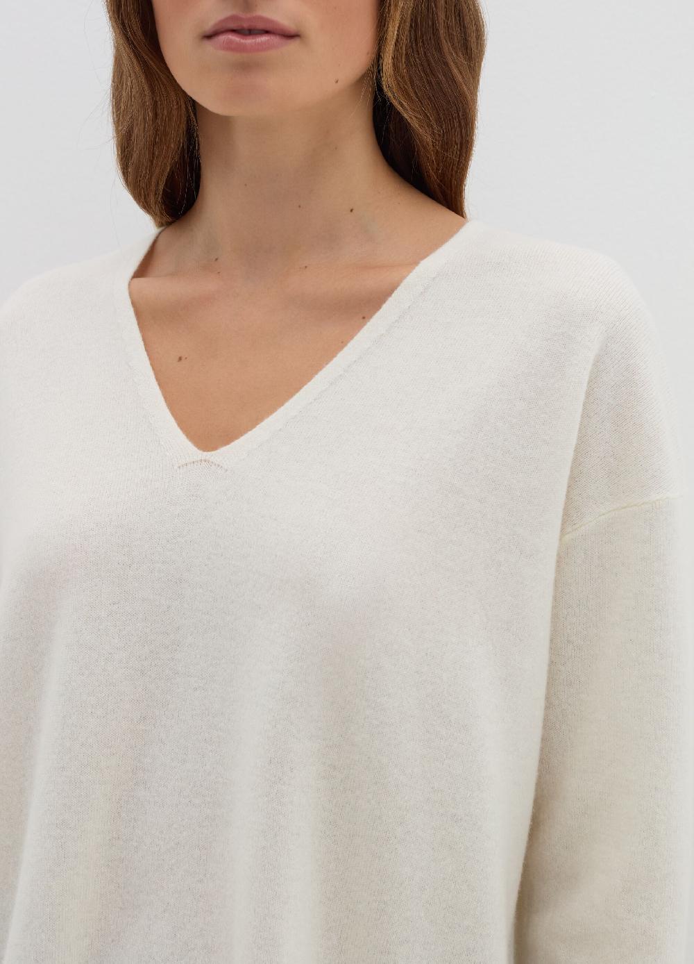 Stefanel Pullover in lana e cashmere con scollo a V Spedizione Gratuita