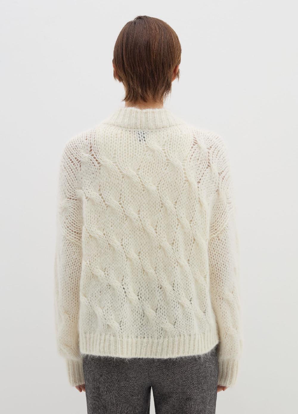 Stefanel Cardigan oversize a treccia con scollo a V Soddisfazione Garantita