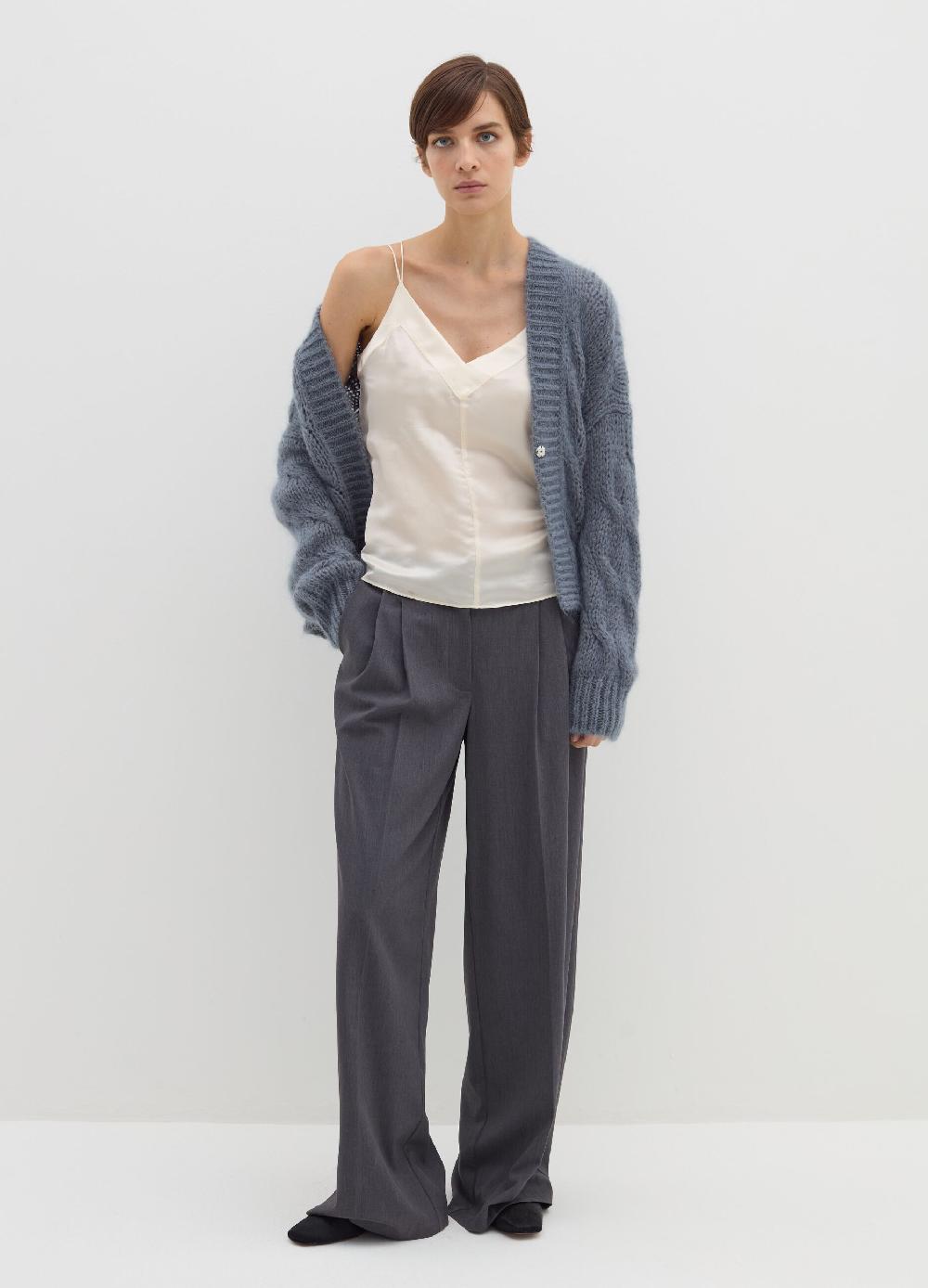 Stefanel Cardigan oversize a treccia con scollo a V Qualità Garantita