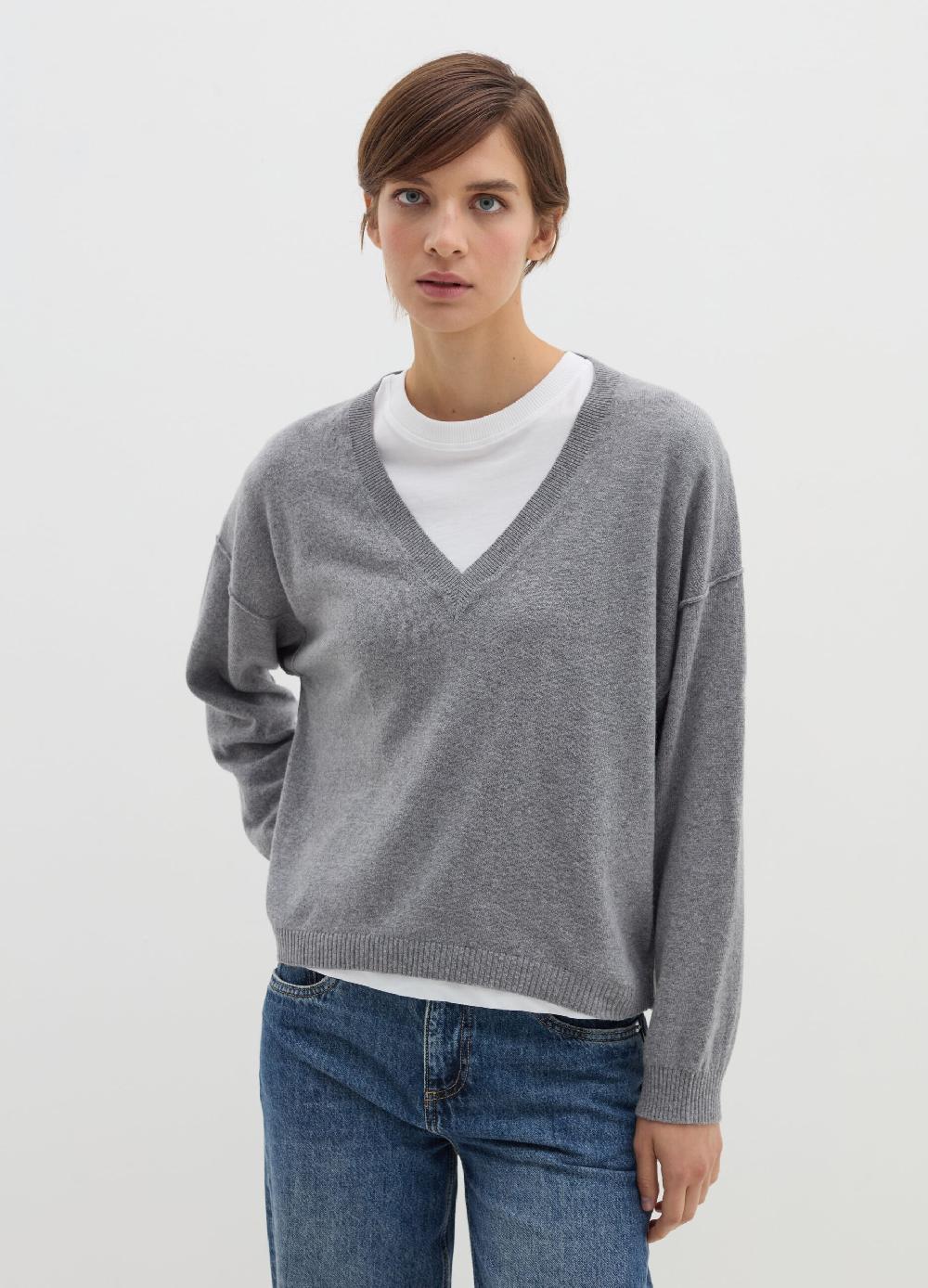 Stefanel Pullover oversize in lana viscosa e cashmere Smaltimento dello stoccaggio