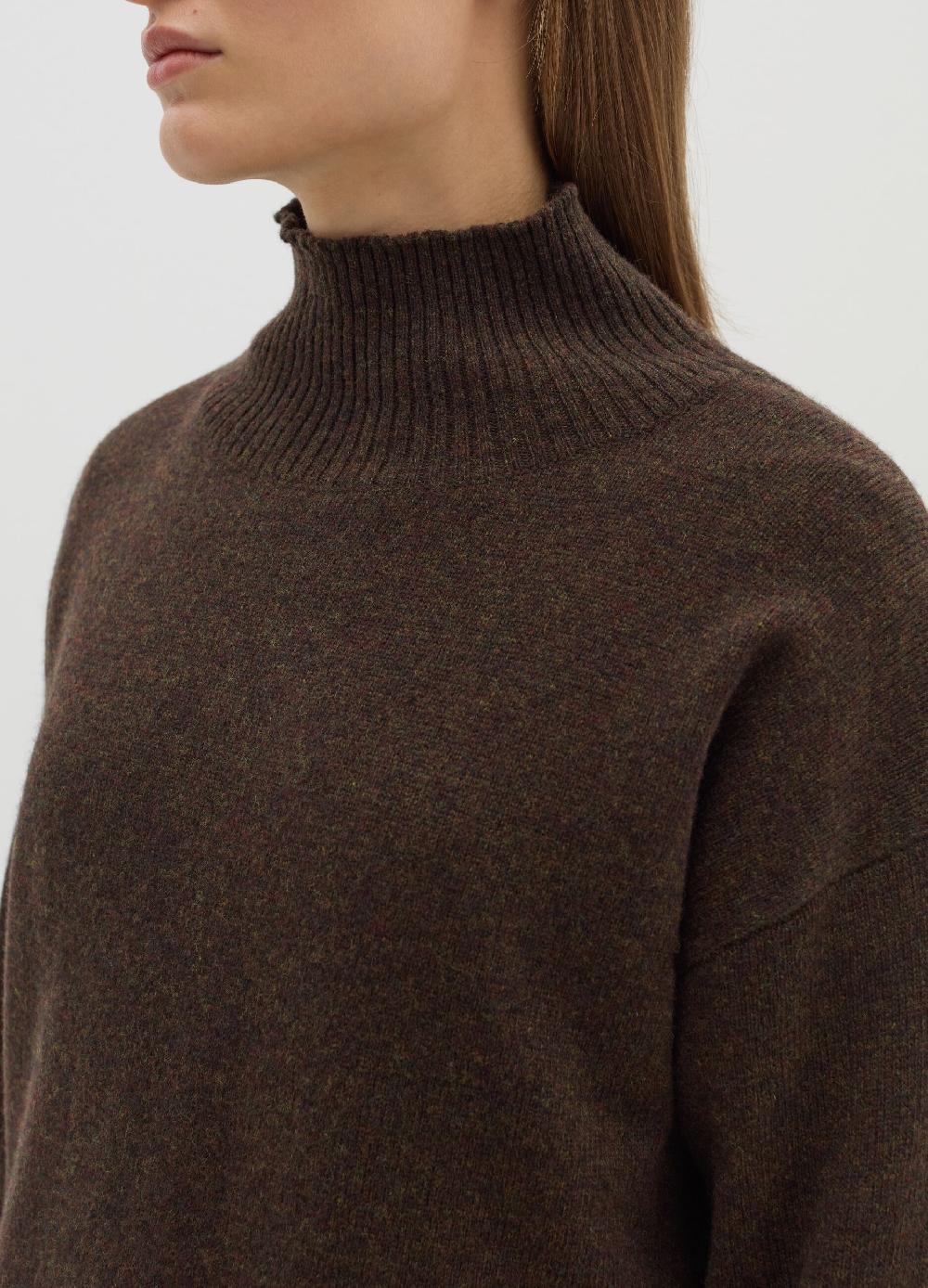 Stefanel Pullover mock neck in lana cardata Presa