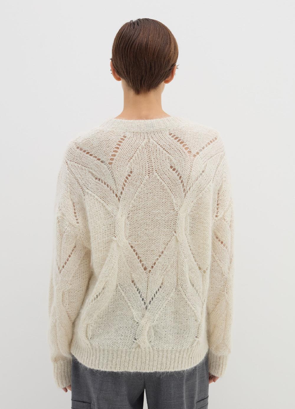 Stefanel Pullover a trecce con lurex Economico