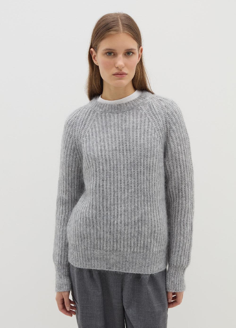 Stefanel Pullover a coste inglesi con micro paillettes Online