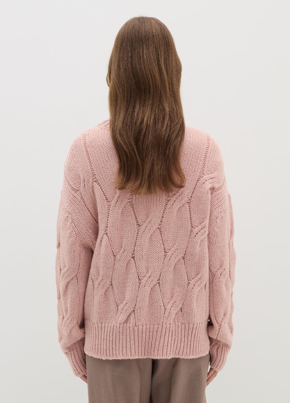 Stefanel Pullover oversize con lavorazione a treccia Saldi