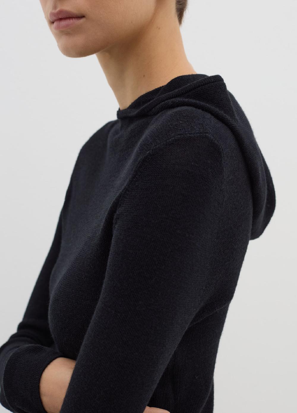 Stefanel Maglia in lana e seta con cappuccio Hotsell