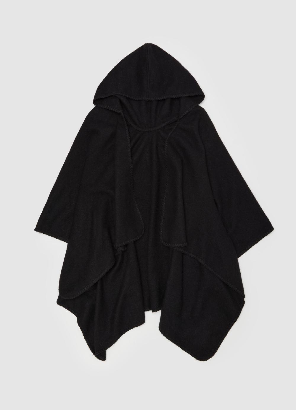 Stefanel Poncho aperto con cappuccio Italy