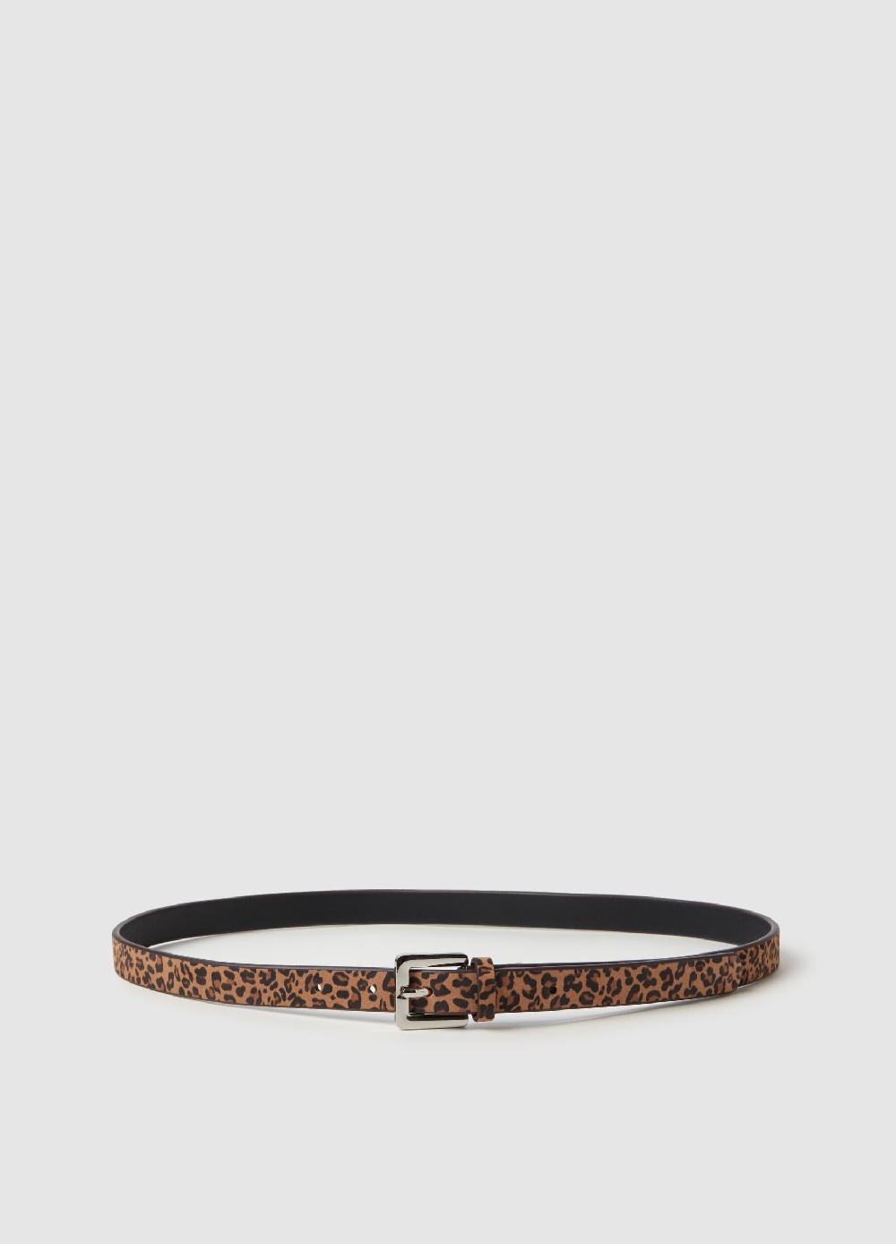 Stefanel Cintura in pelle animalier Soddisfazione Garantita